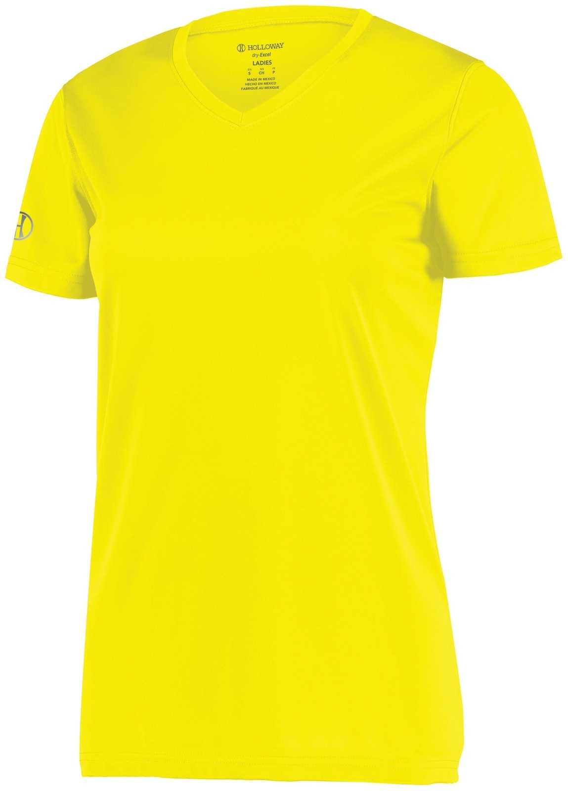Holloway 222820 Ladies Momentum Tee - Electric Yellow - HIT a Double