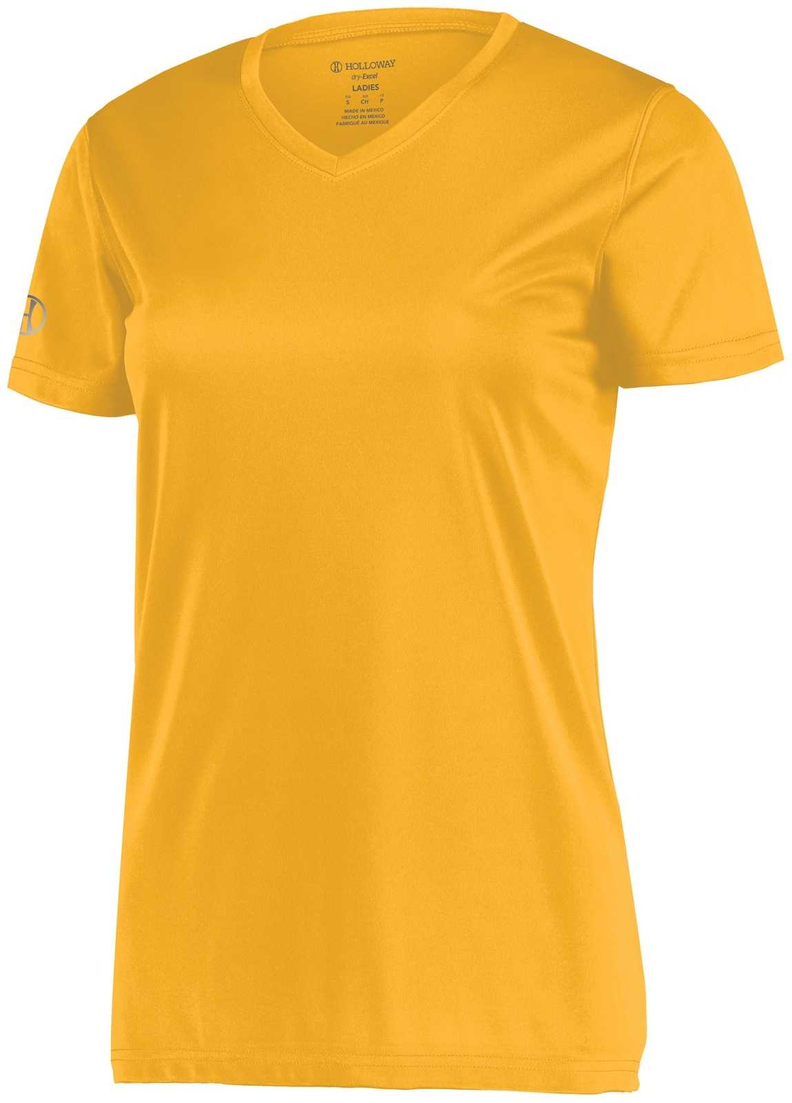 Holloway 222820 Ladies Momentum Tee - Gold - HIT a Double