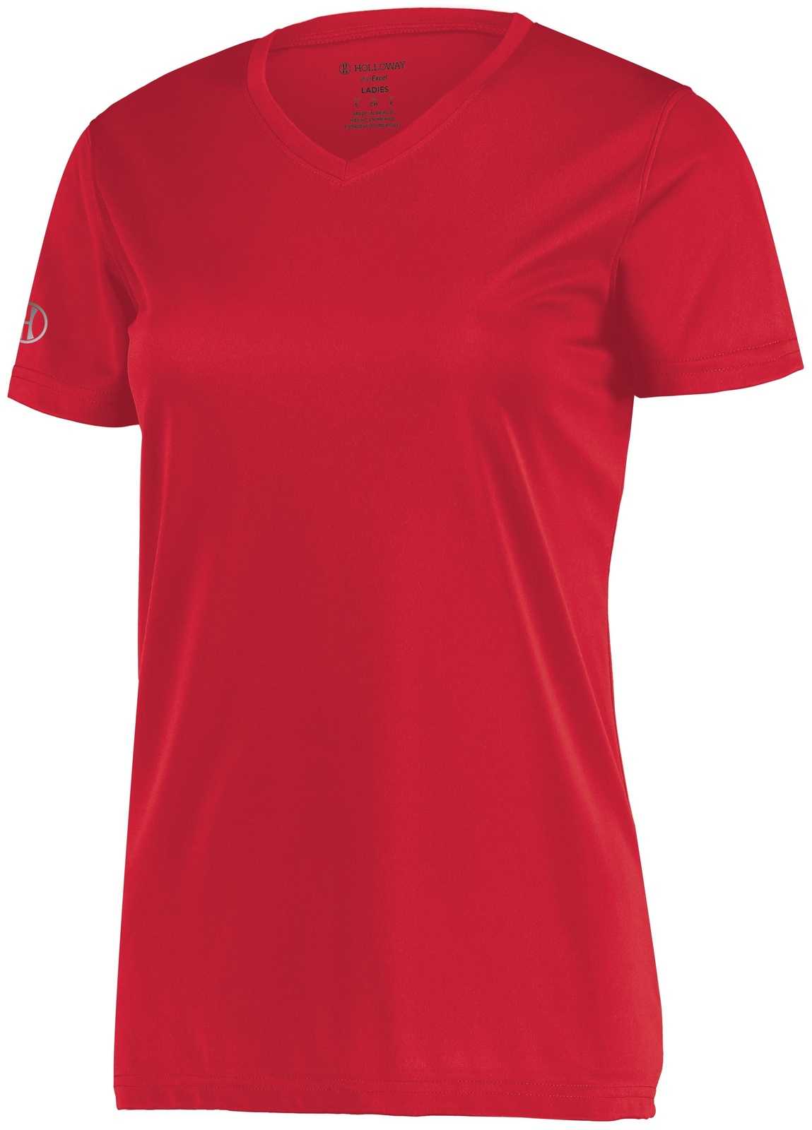 Holloway 222820 Ladies Momentum Tee - Scarlet - HIT a Double