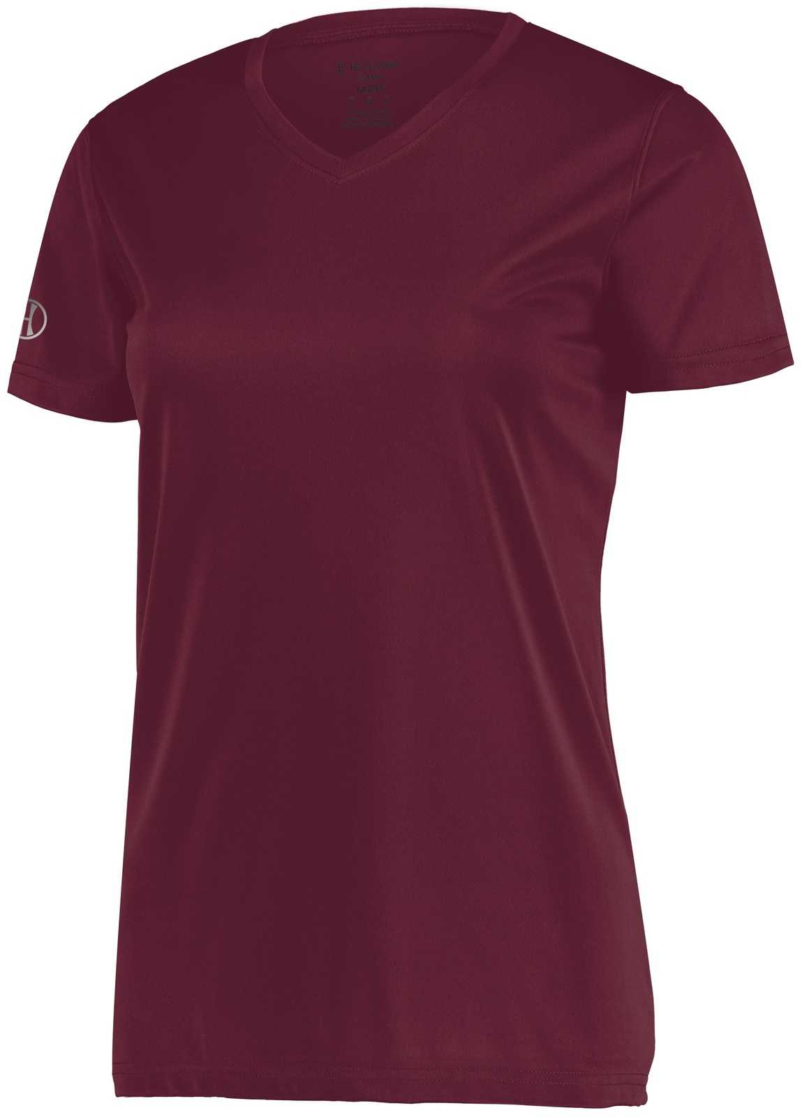 Holloway 222821 Girls Momentum Tee - Maroon (Hlw) - HIT a Double