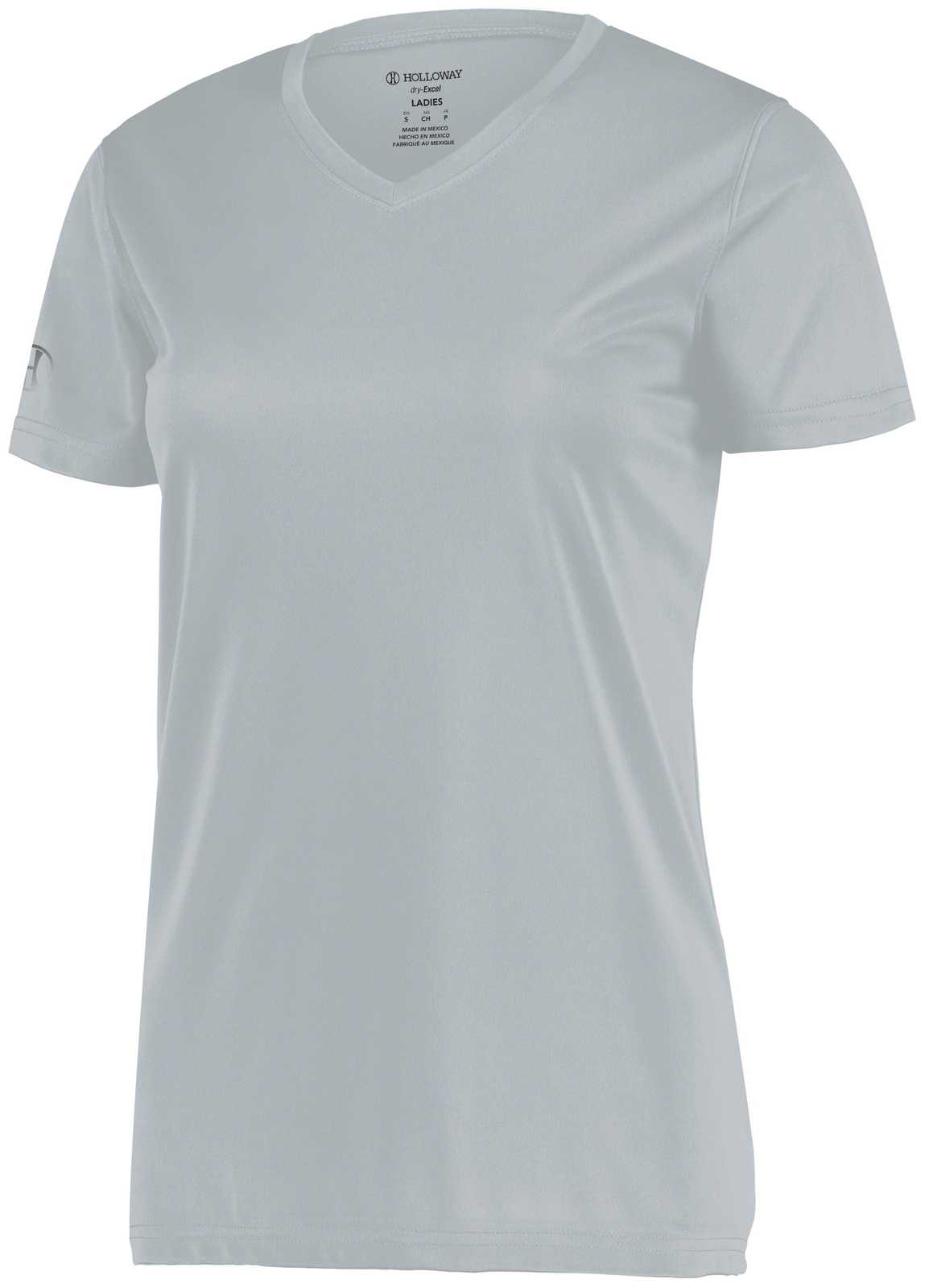 Holloway 222821 Girls Momentum Tee - Silver - HIT a Double