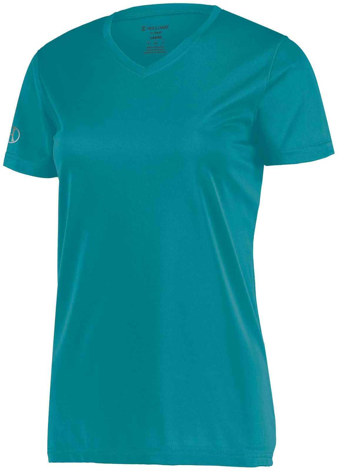 Holloway 222821 Girls Momentum Tee - Teal - HIT a Double