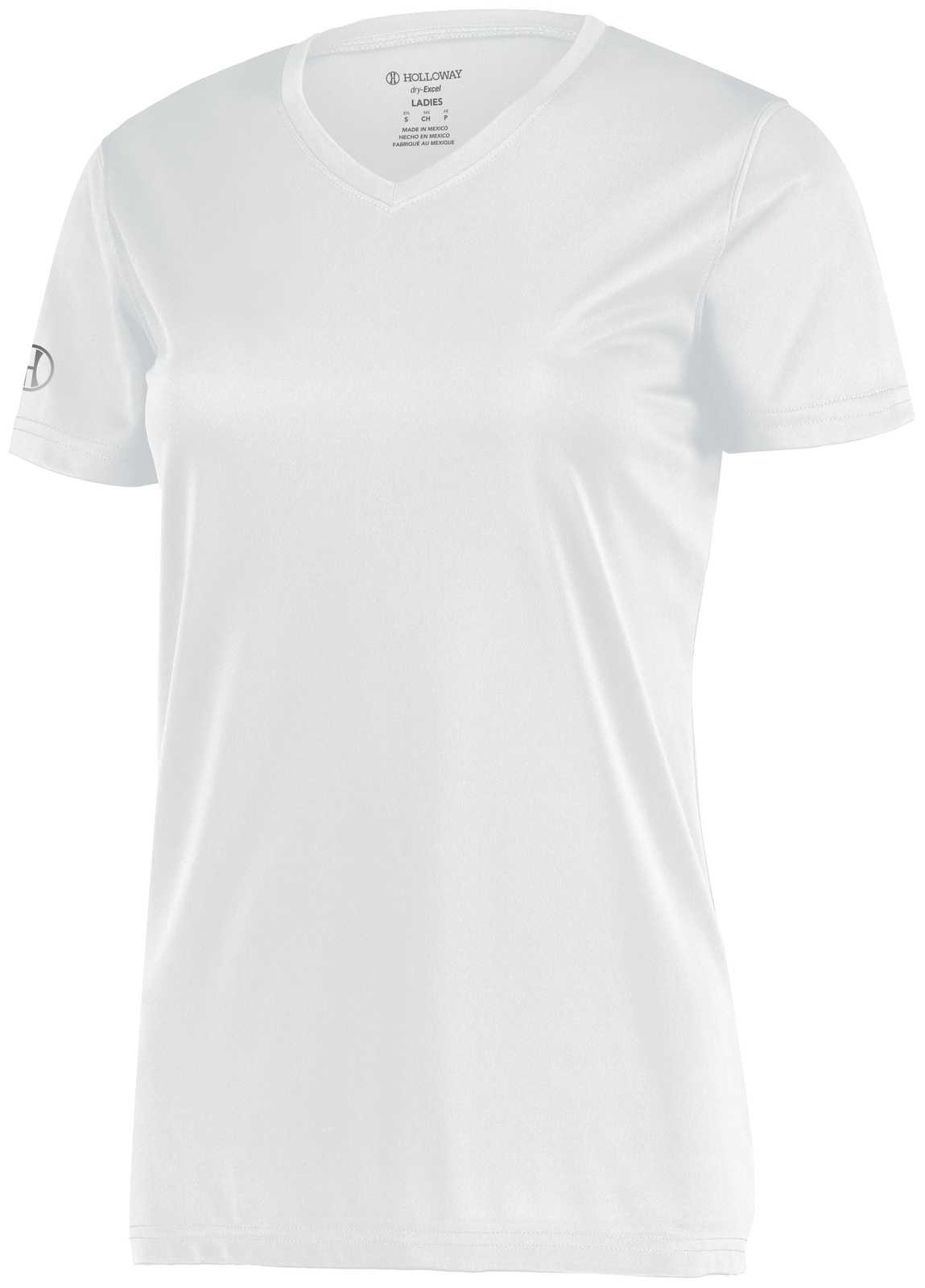 Holloway 222821 Girls Momentum Tee - White - HIT a Double
