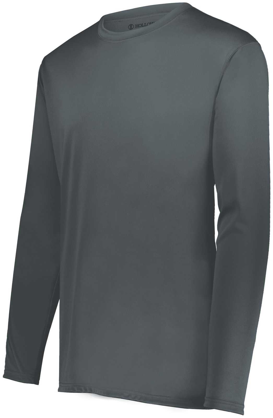 Holloway 222822 Momentum Long Sleeve Tee - Graphite - HIT a Double