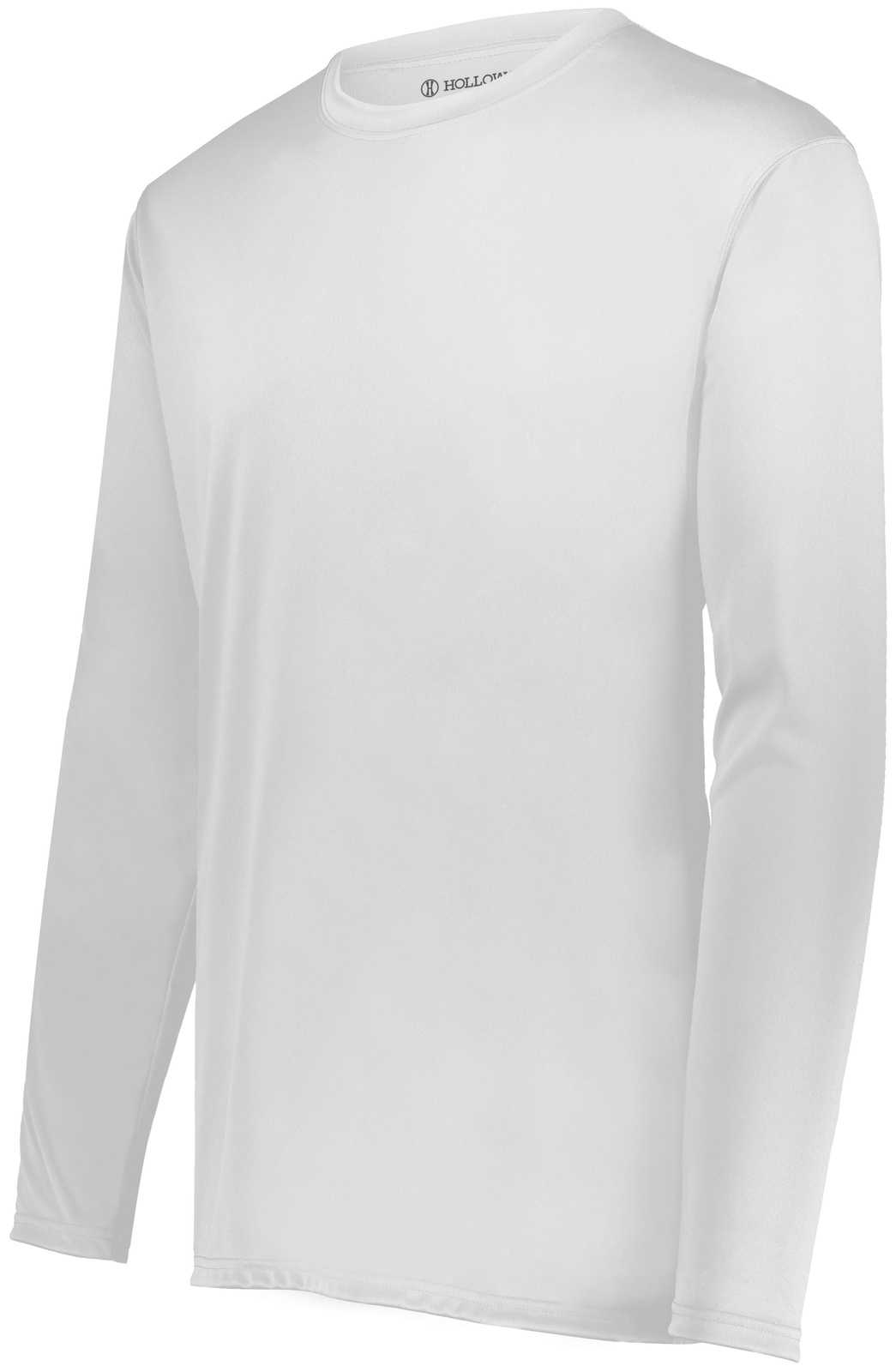 Holloway 222822 Momentum Long Sleeve Tee - White - HIT a Double
