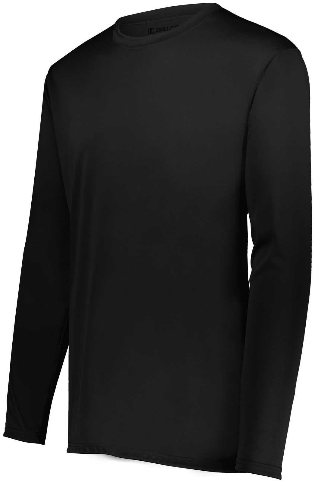 Holloway 222823 Youth Momentum Long Sleeve Tee - Black - HIT a Double