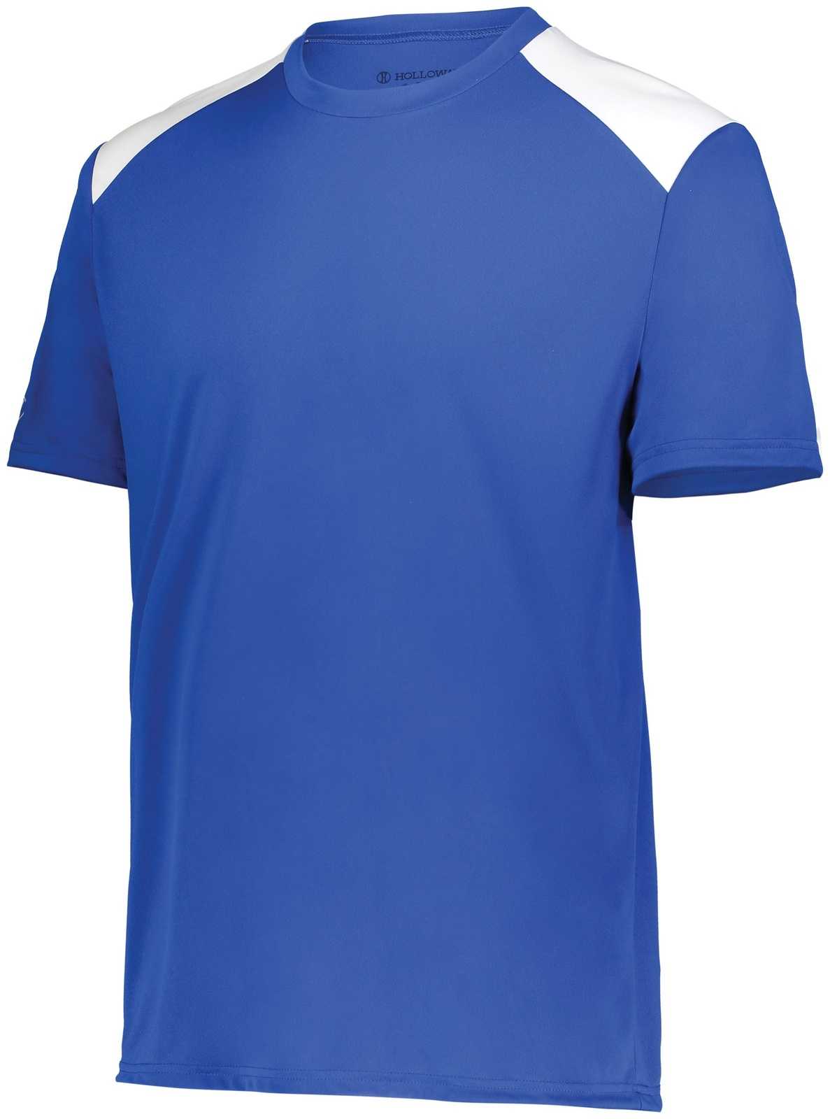 Holloway 223501 Momentum Team Tee - Royal White - HIT a Double