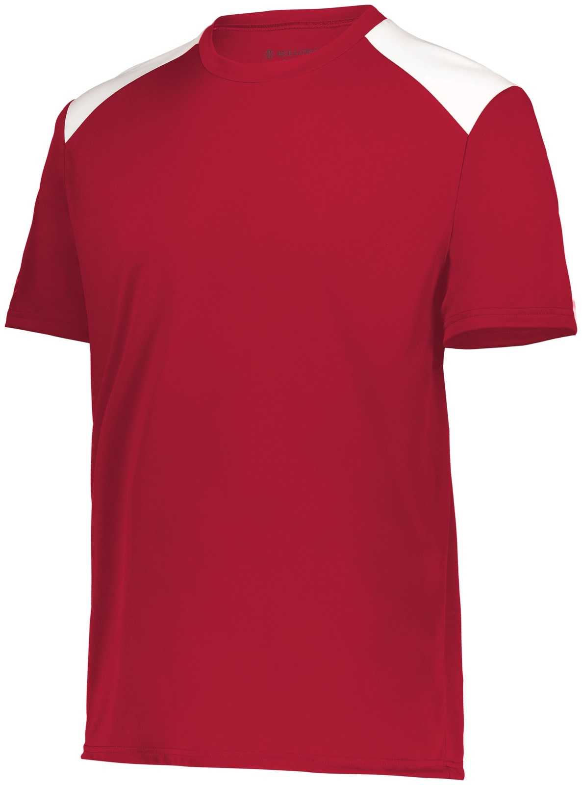 Holloway 223501 Momentum Team Tee - Scarlet White - HIT a Double