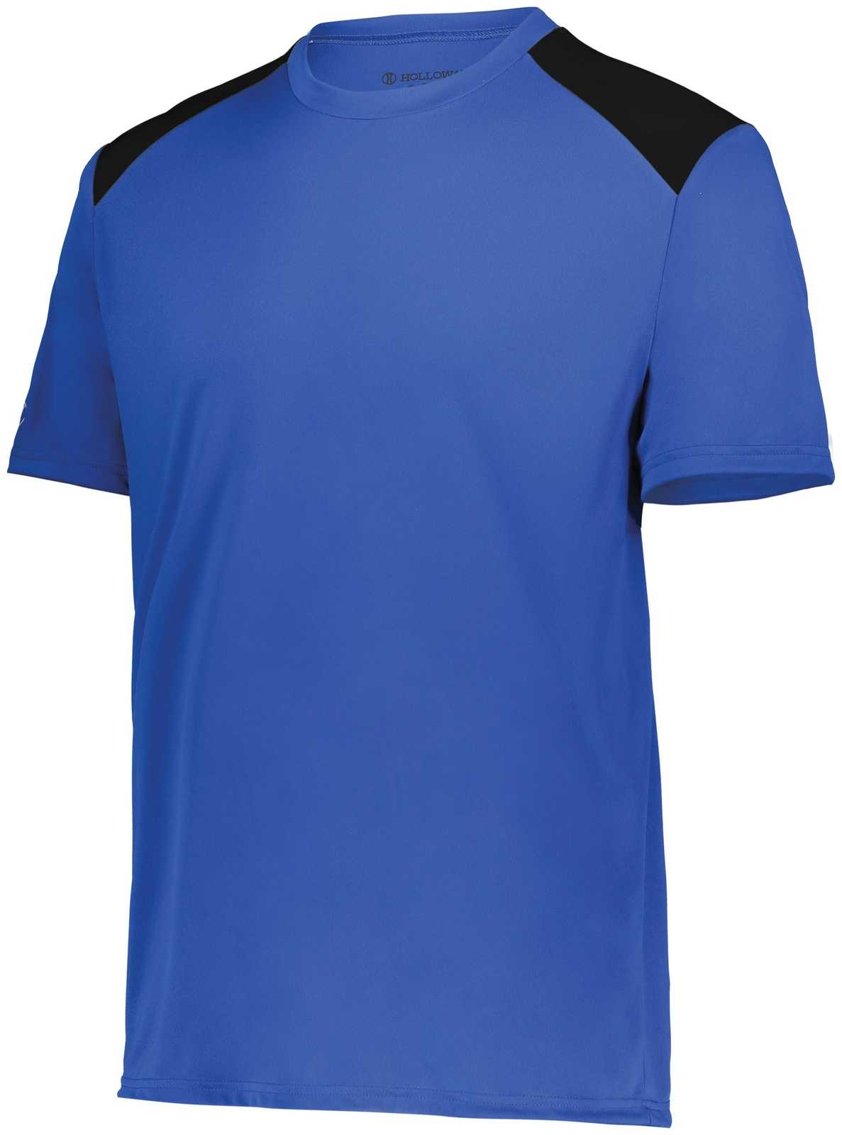 Holloway 223601 Youth Momentum Team Tee - Royal Black - HIT a Double