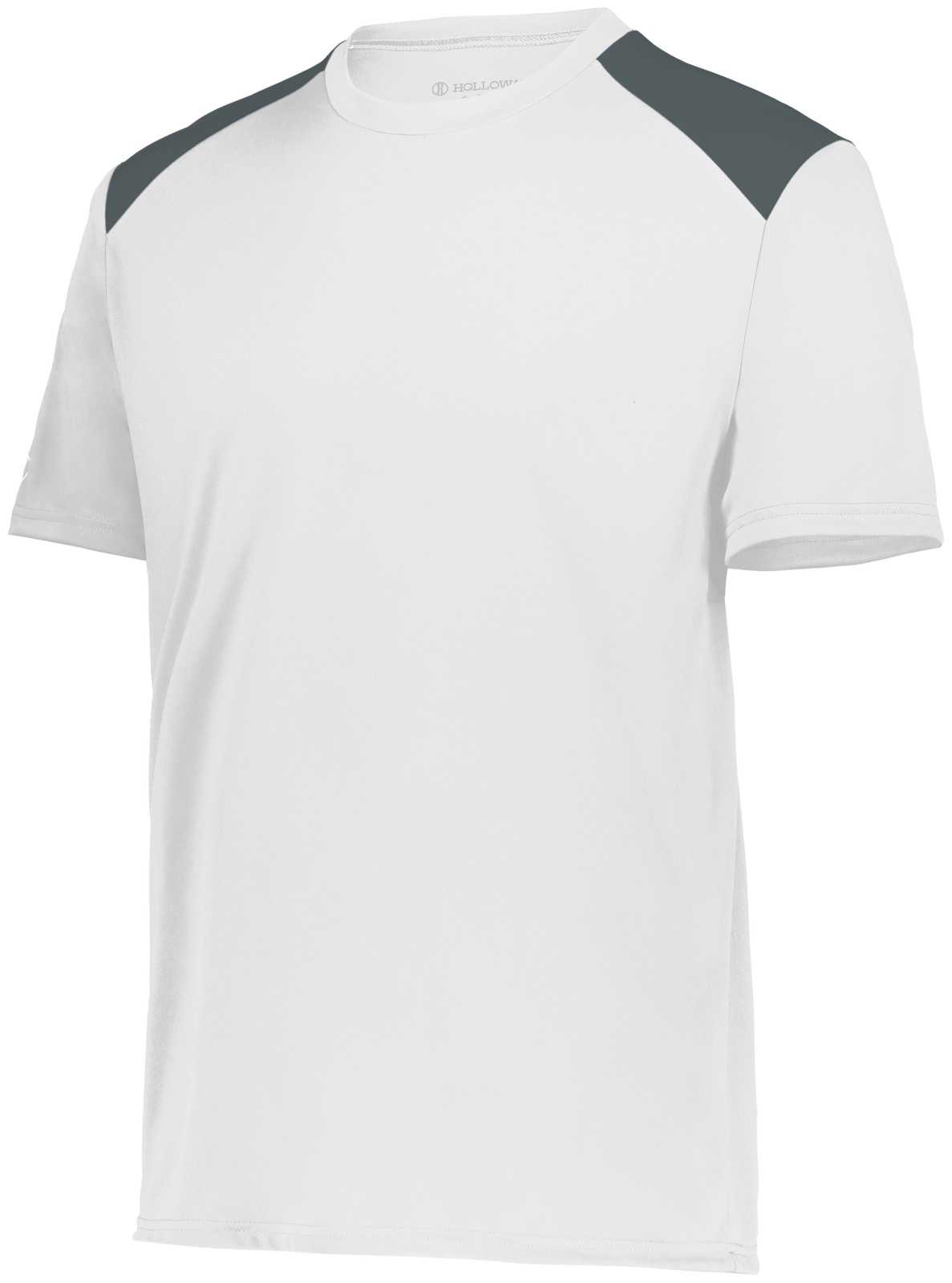 Holloway 223601 Youth Momentum Team Tee - White Iron - HIT a Double