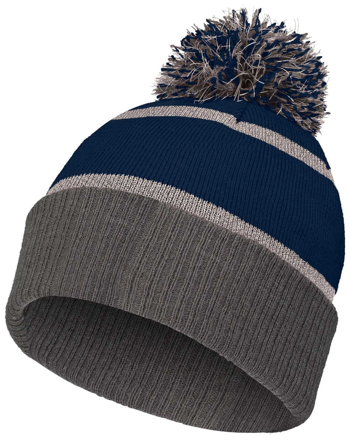 Holloway 223816 Reflective Beanie with Cuff - Navy Carbon - HIT a Double