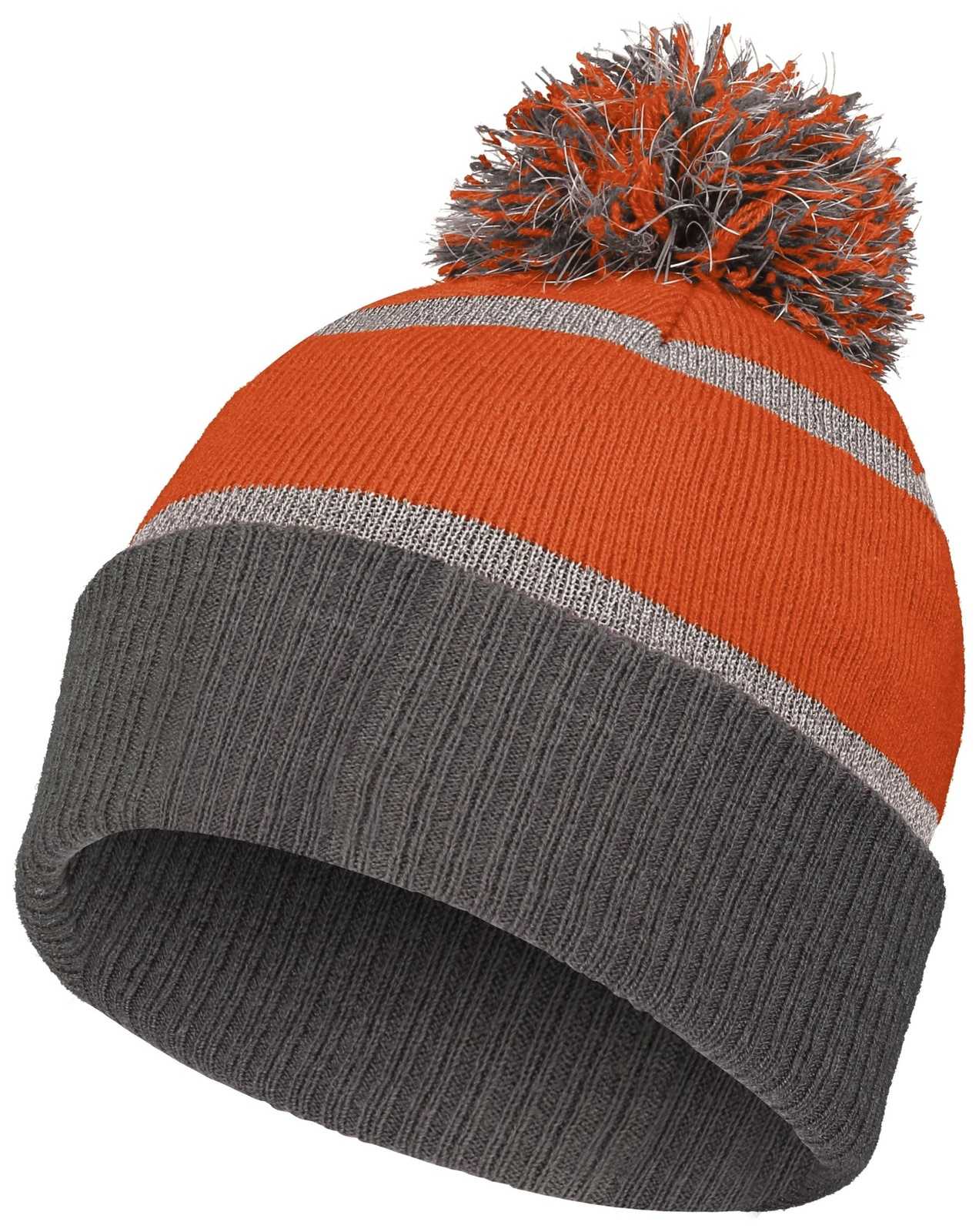 Holloway 223816 Reflective Beanie with Cuff - Orange Carbon - HIT a Double