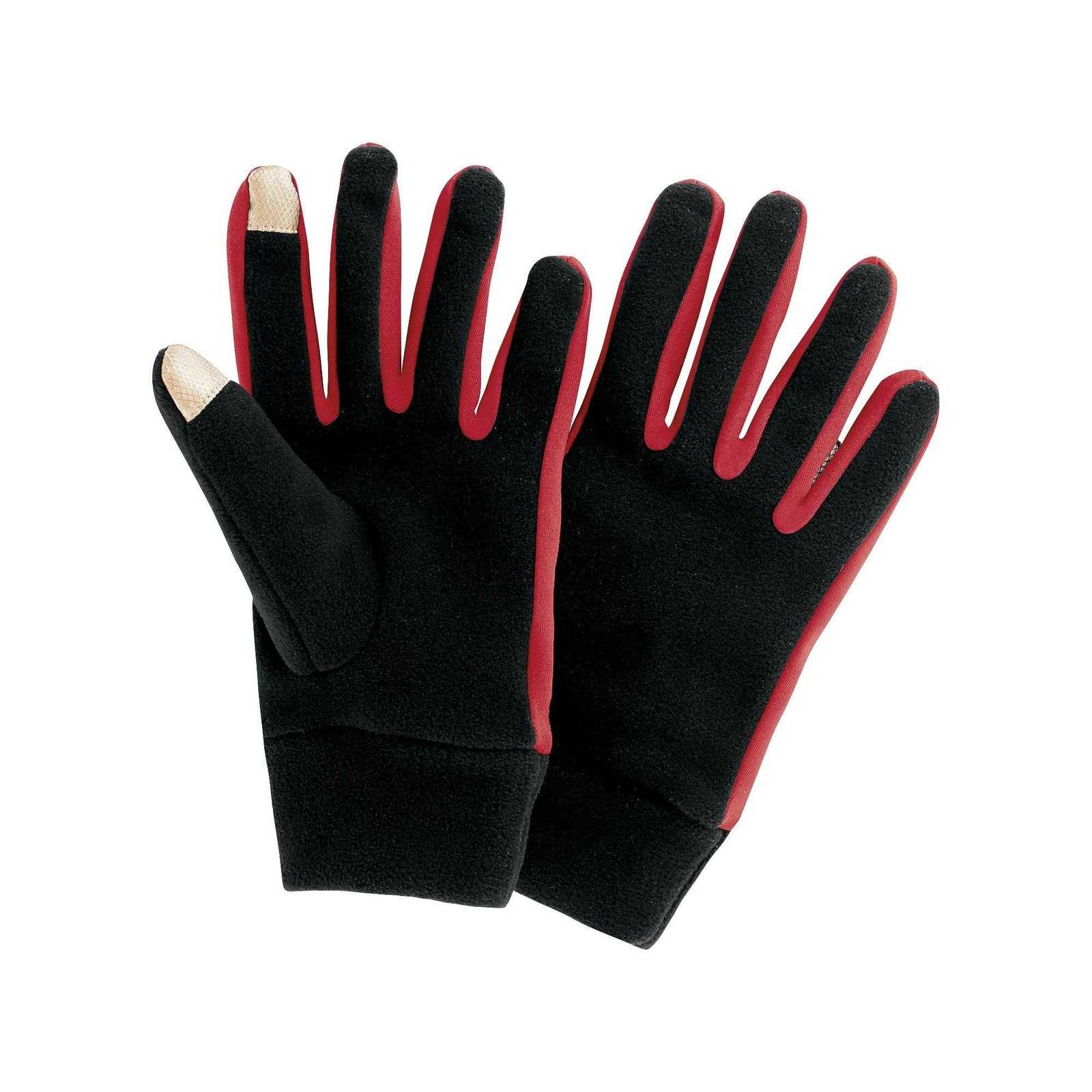 Holloway 223820 Bolster Gloves - Black Scarlet - HIT a Double