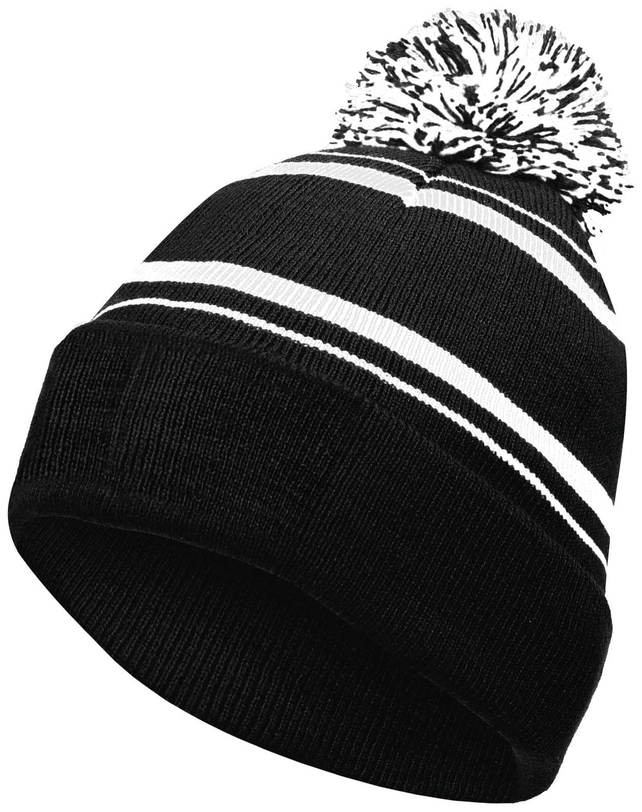 Holloway 223860 Homecoming Beanie with Cuff - Black White - HIT a Double