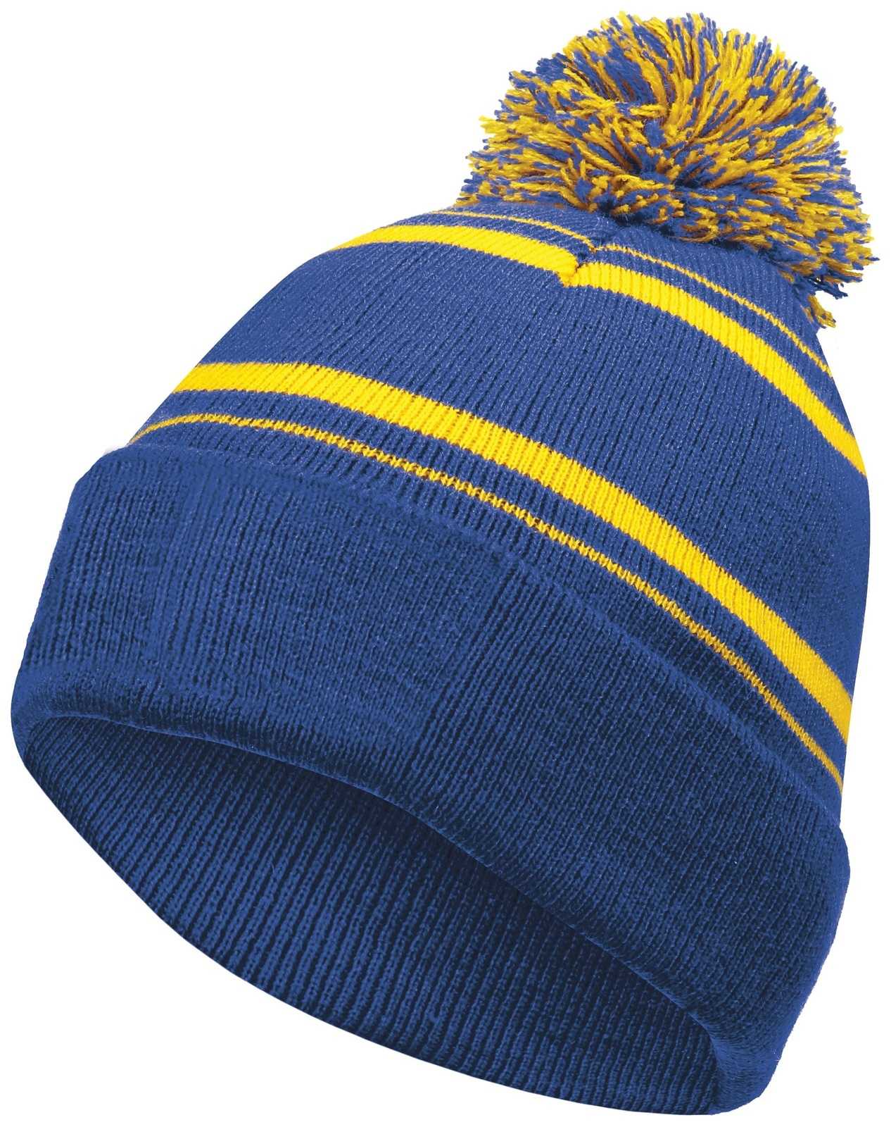 Holloway 223860 Homecoming Beanie with Cuff - Royal Light Gold - HIT a Double