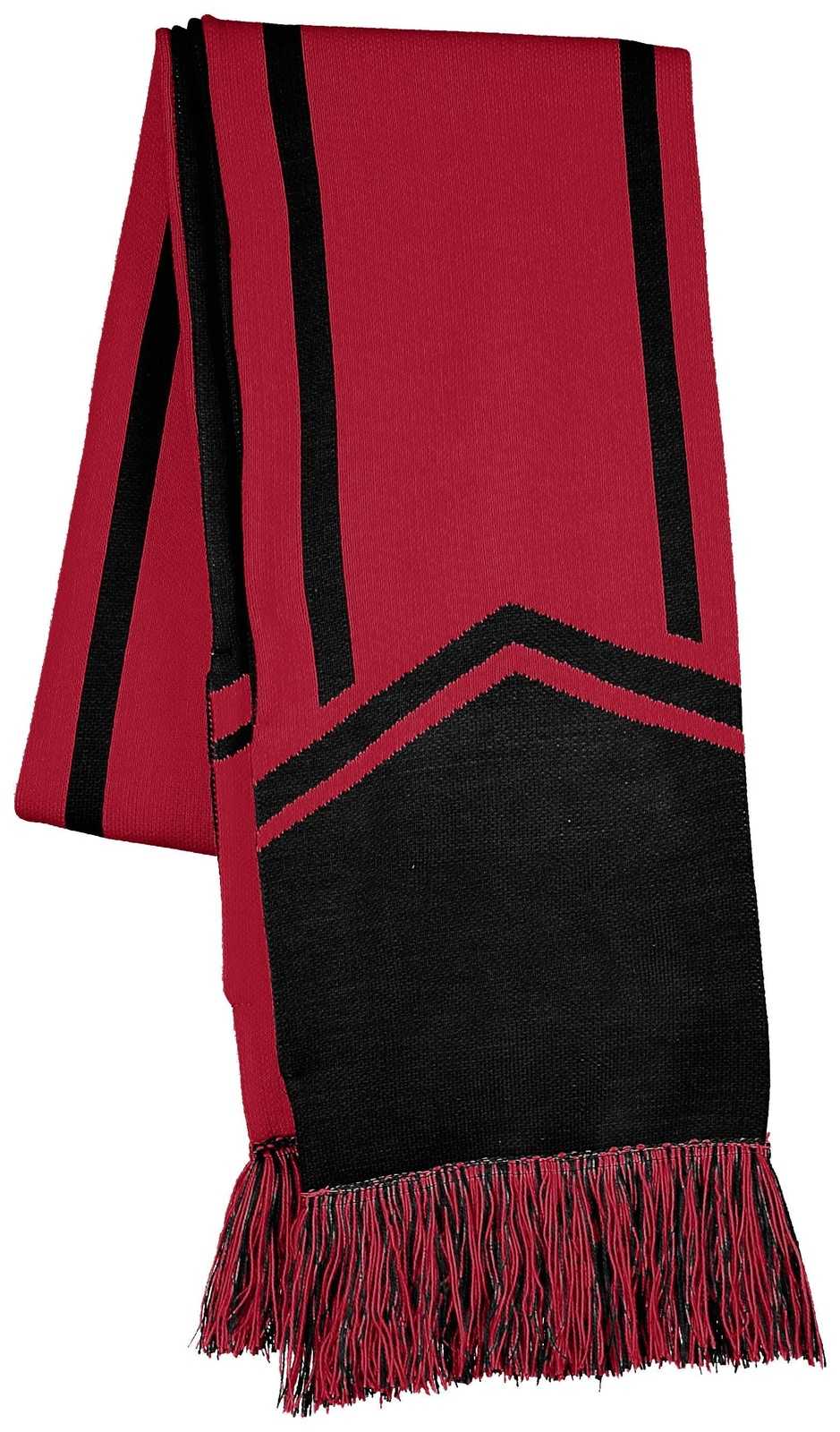 Holloway 223862 Homecoming Scarf - Black Scarlet - HIT a Double