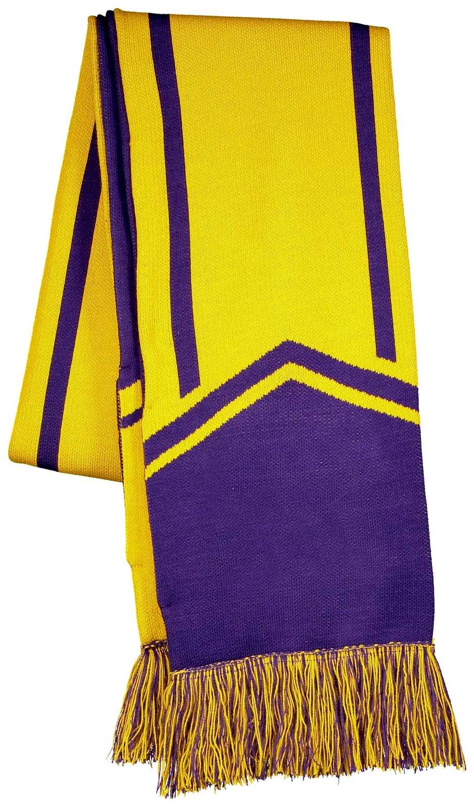 Holloway 223862 Homecoming Scarf - Purple Light Gold - HIT a Double