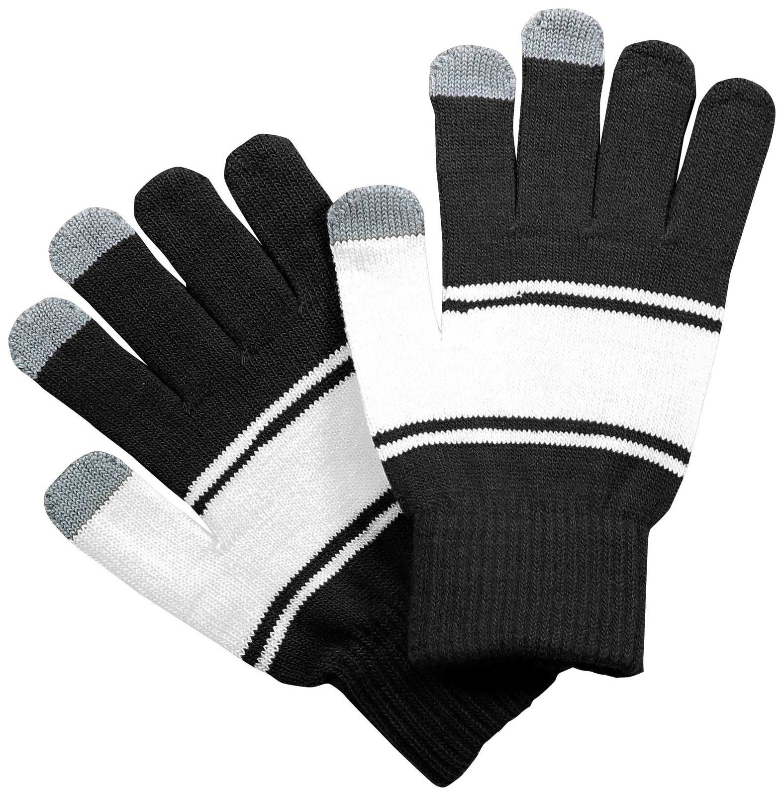 Holloway 223863 Homecoming Glove - Black White - HIT a Double