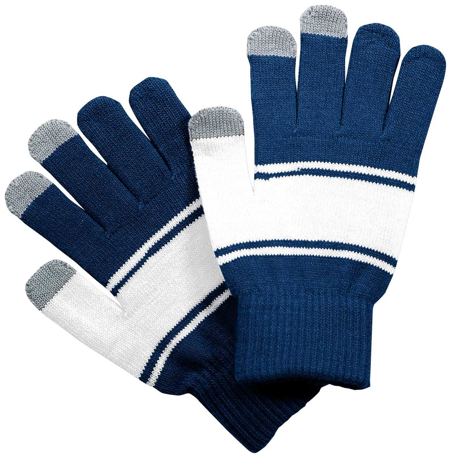 Holloway 223863 Homecoming Glove - Navy White - HIT a Double