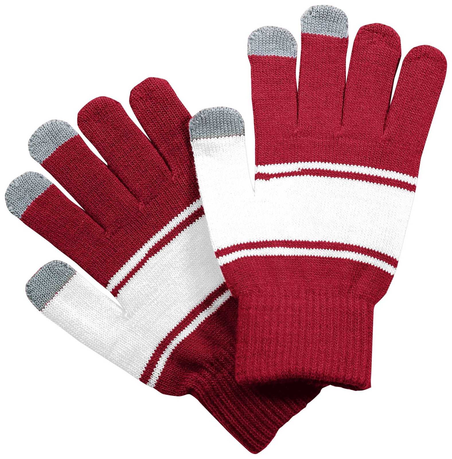 Holloway 223863 Homecoming Glove - Scarlet White - HIT a Double