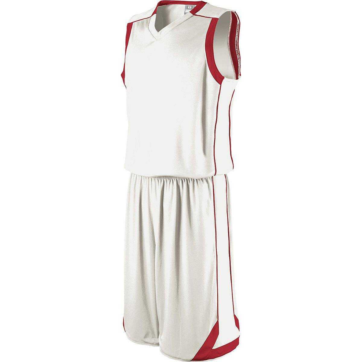 Holloway 224062 Carthage Jersey - White Scarlet - HIT a Double