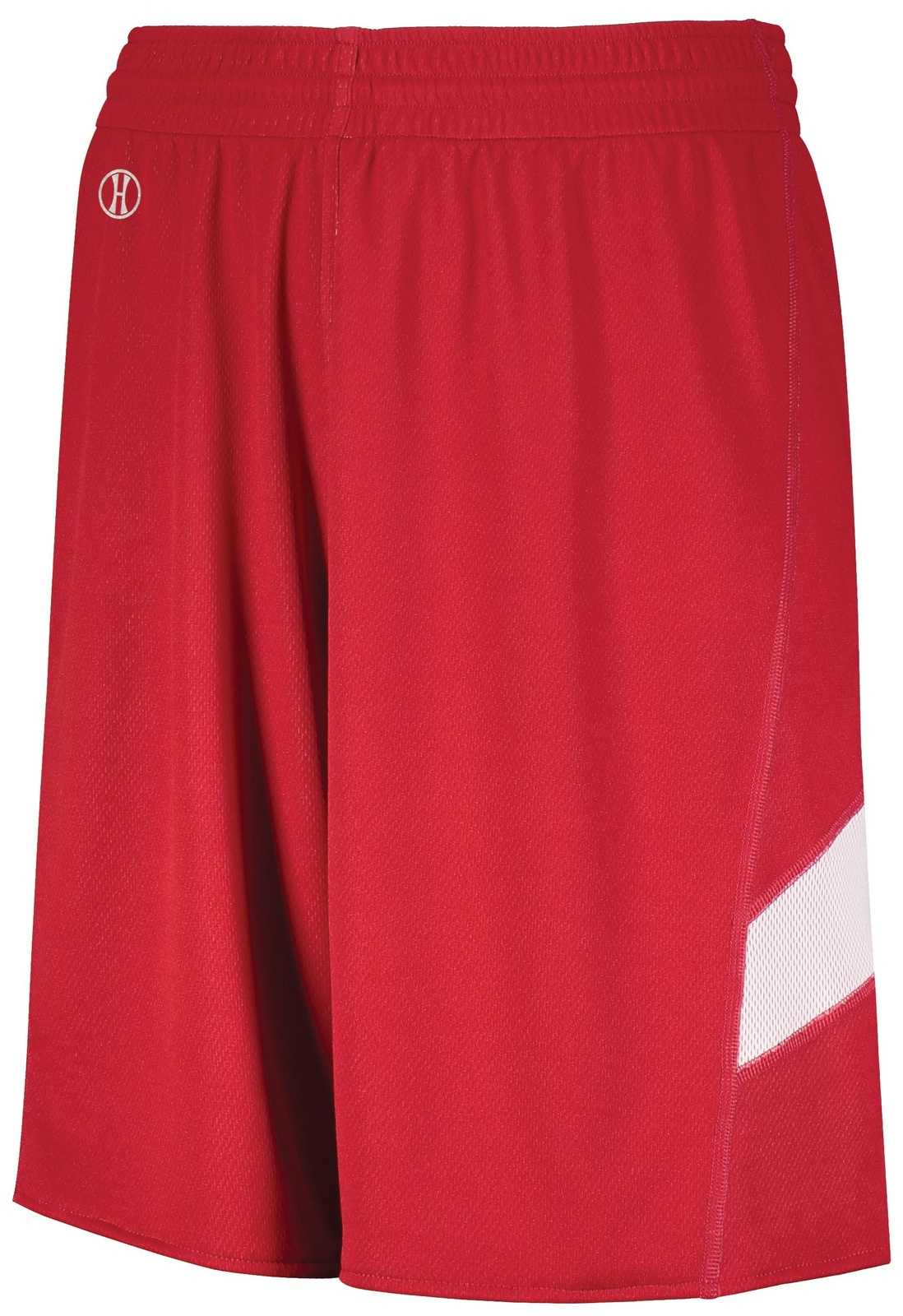 Holloway 224079 Dual-Side Single Ply Shorts - Scarlet White - HIT a Double