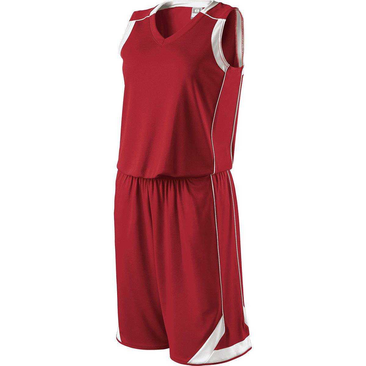 Holloway 224362 Ladies Carthage Jersey - Scarlet White - HIT a Double