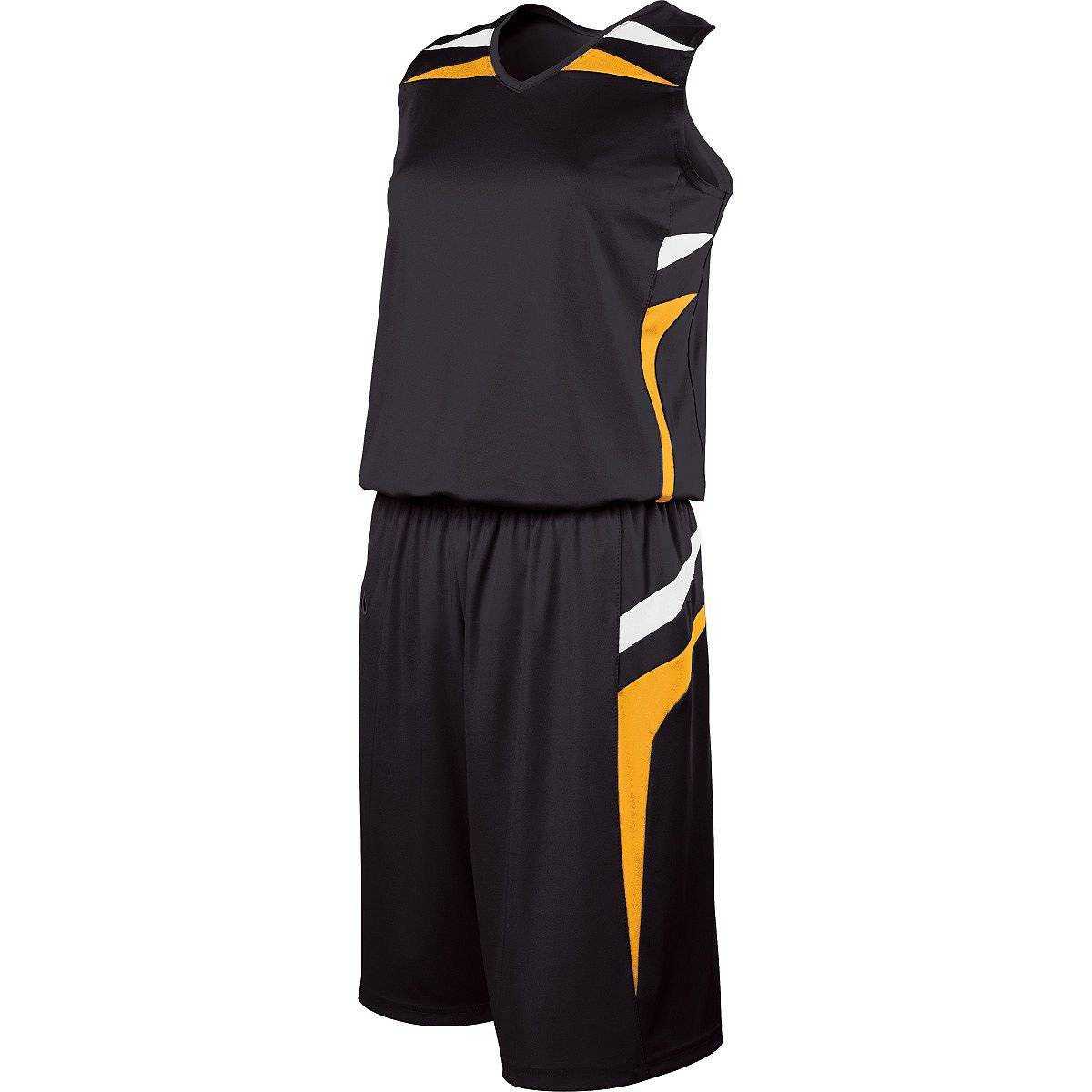Holloway 224364 Ladies Prodigy Jersey - Black Light Gold White - HIT a Double
