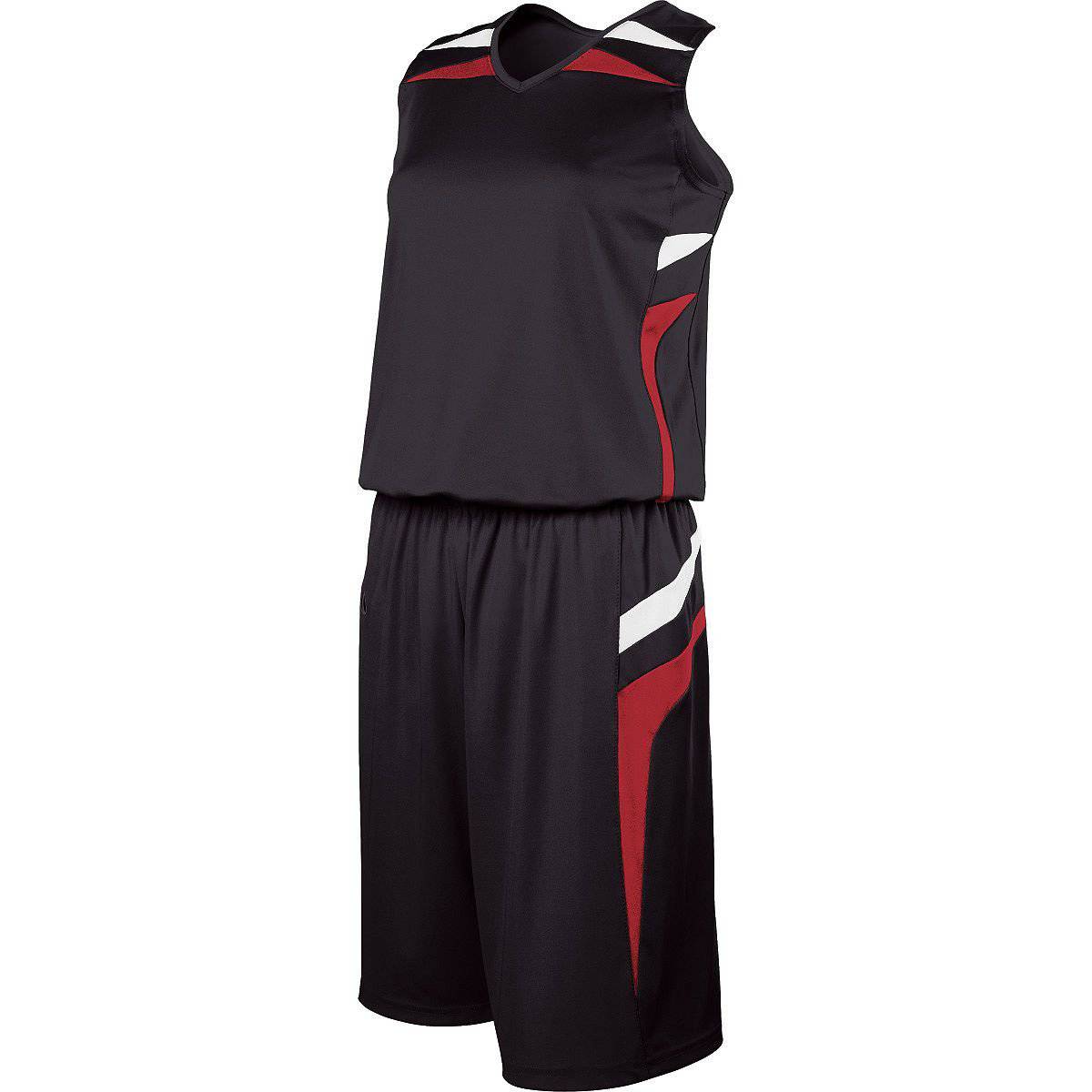 Holloway 224364 Ladies Prodigy Jersey - Black Scarlet White - HIT a Double