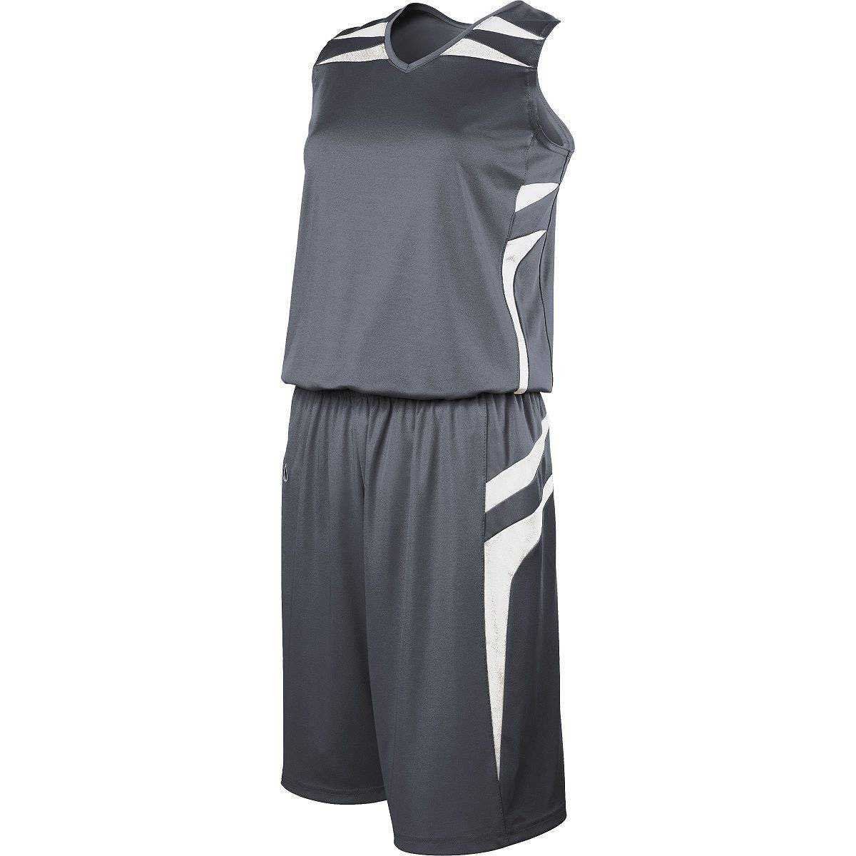 Holloway 224364 Ladies Prodigy Jersey - Graphite White White - HIT a Double