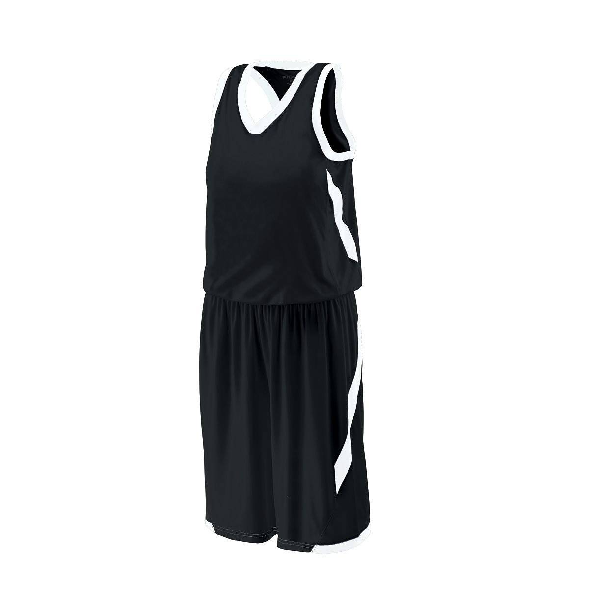 Holloway 224366 Ladies Lateral Jersey - Black White - HIT a Double