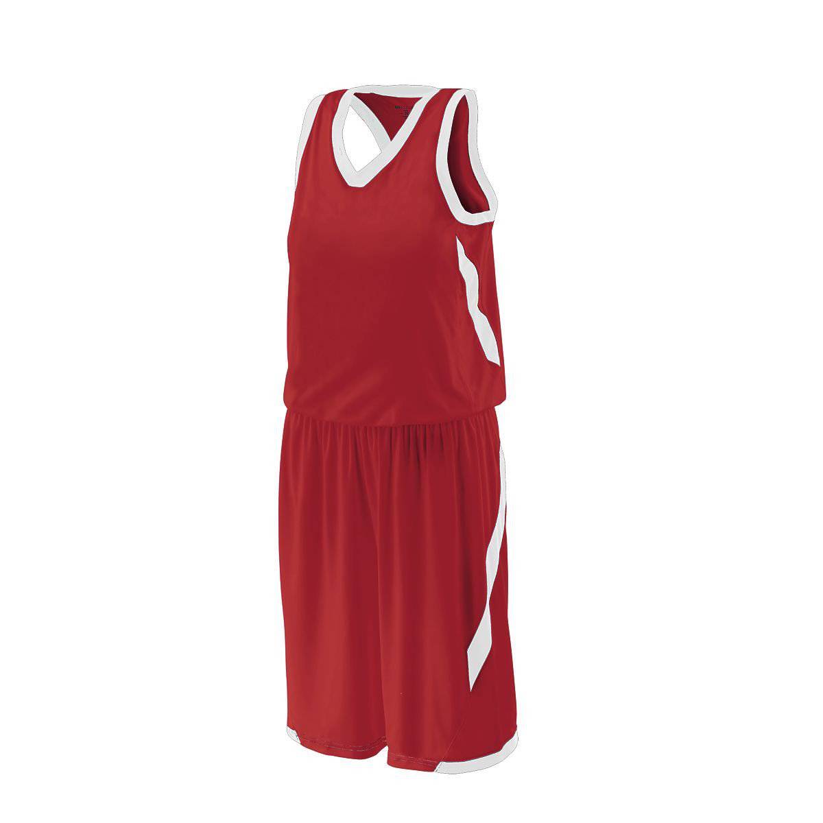 Holloway 224366 Ladies Lateral Jersey - Scarlet White - HIT a Double