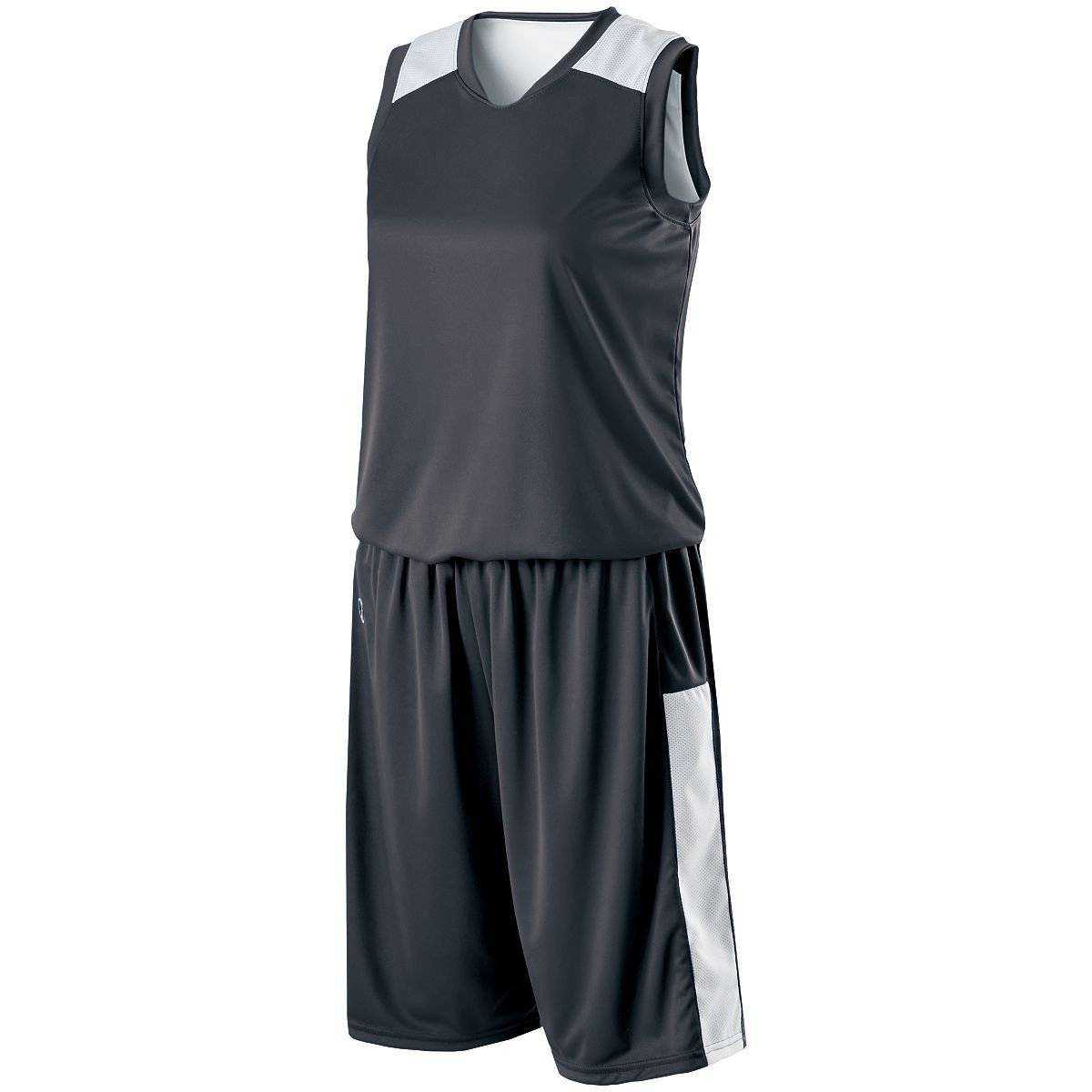 Holloway 224368 Ladies Reversible Nuclear Jersey - Carbon White - HIT a Double