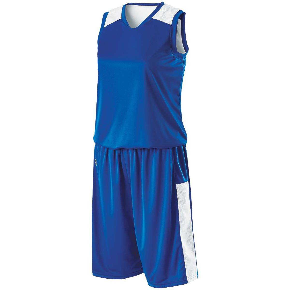 Holloway 224368 Ladies Reversible Nuclear Jersey - Royal White - HIT a Double