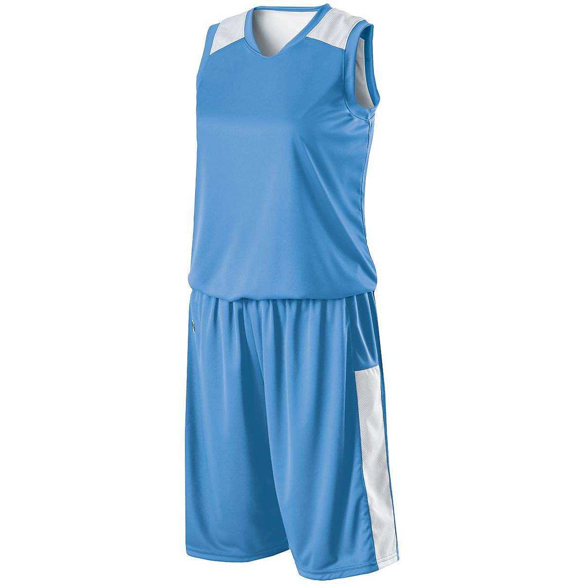 Holloway 224368 Ladies Reversible Nuclear Jersey - University Blue Wh - HIT a Double
