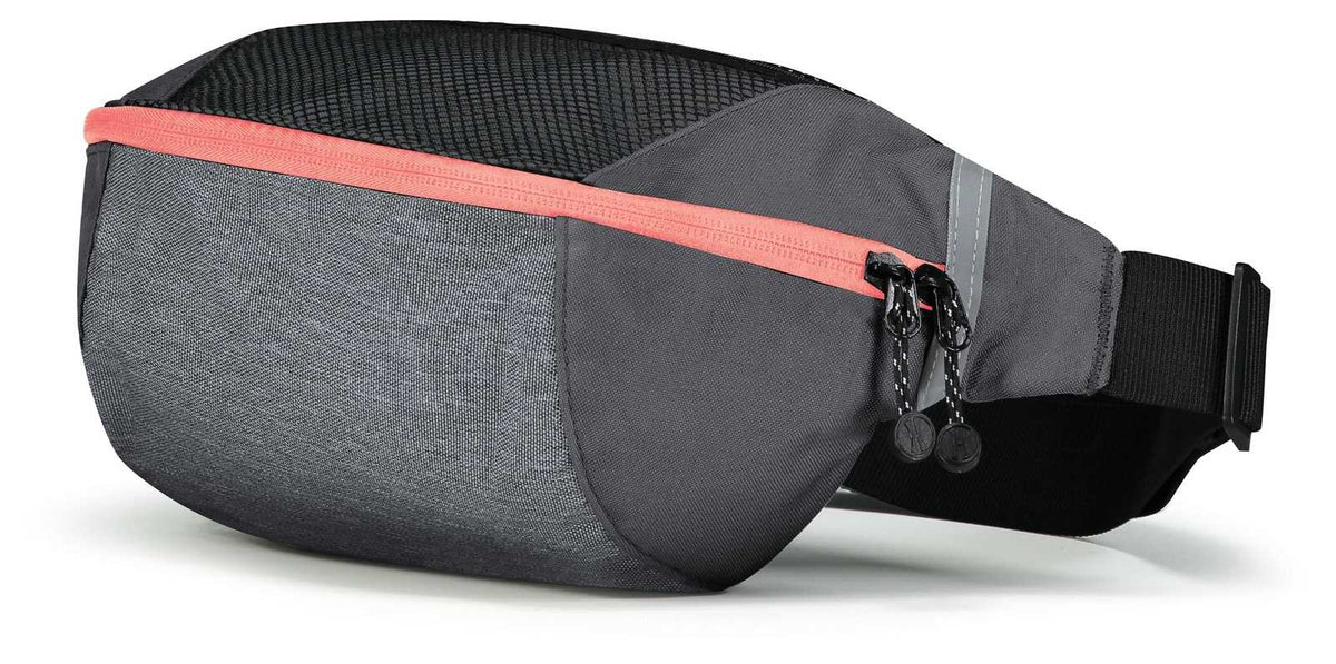 Holloway 229011 Expedition Waist Pack - Carbon Heather Coral - HIT a Double