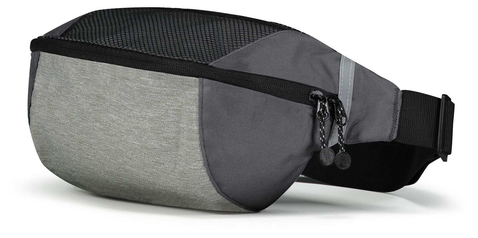 Holloway 229011 Expedition Waist Pack - Silver Heather Black - HIT a Double