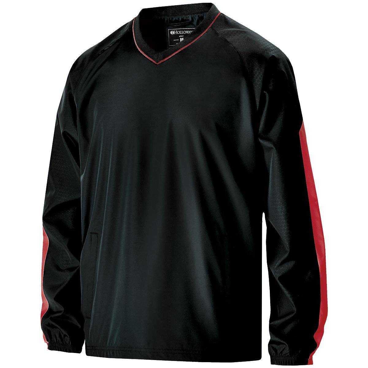 Holloway 229019 Bionic Windshirt - Black Scarlet - HIT a Double