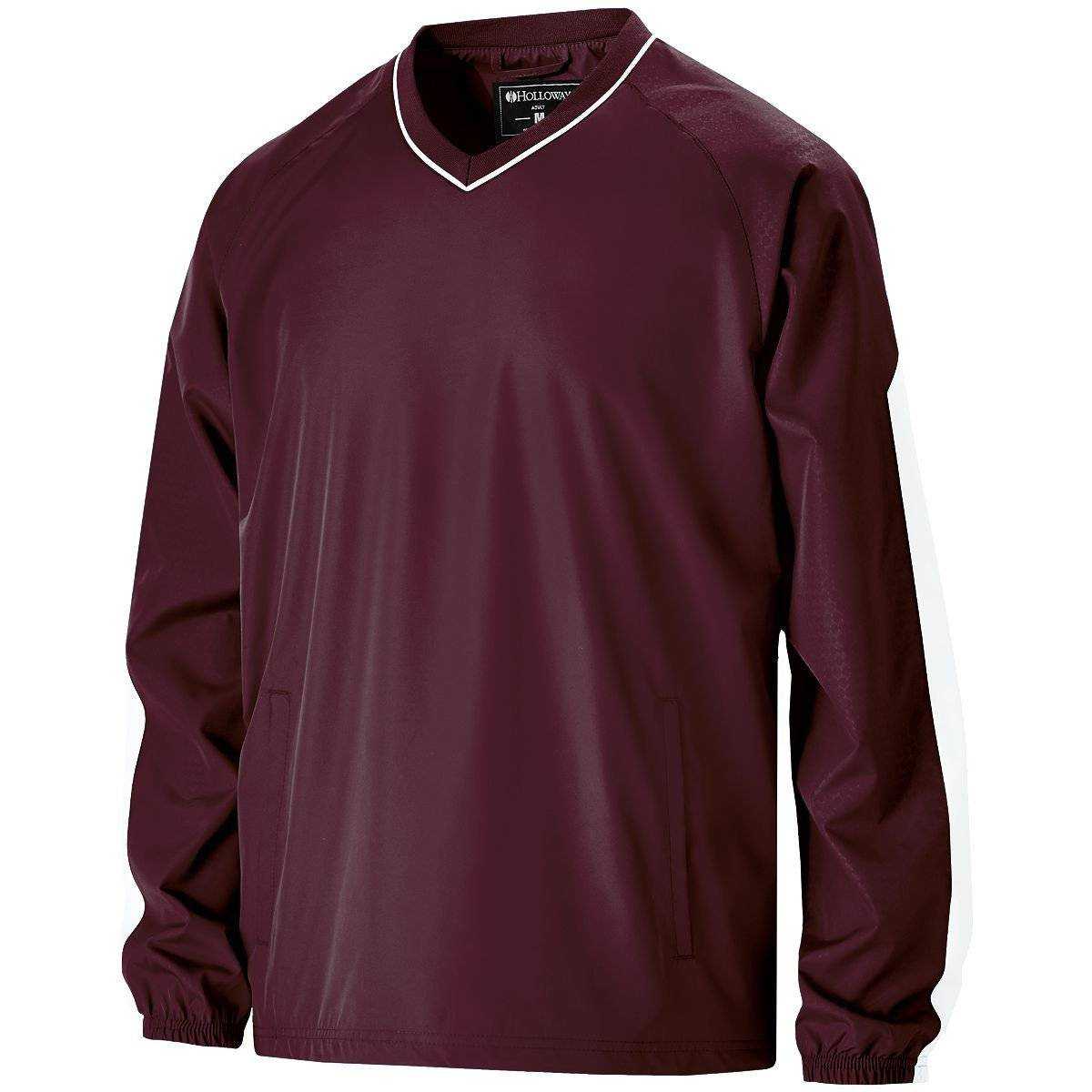 Holloway 229019 Bionic Windshirt - Maroon White - HIT a Double