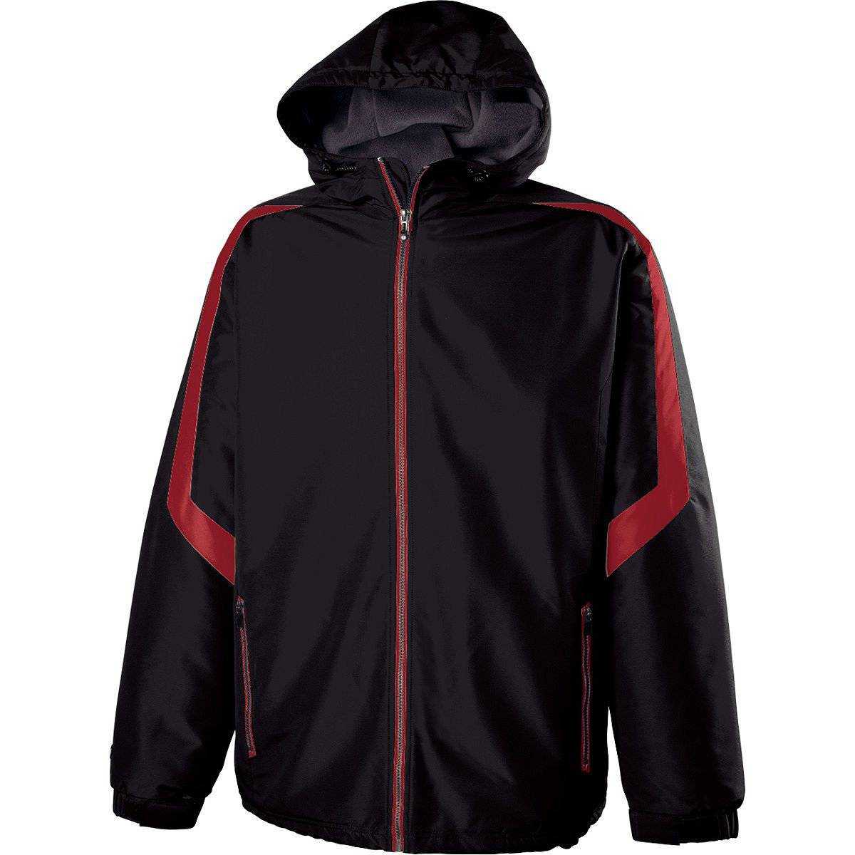 Holloway 229059 Charger Jacket - Black Scarlet - HIT a Double