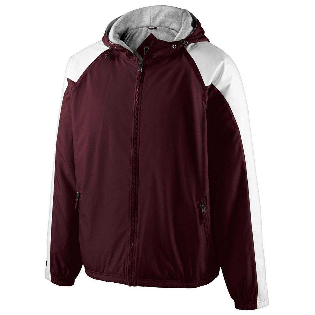 Holloway 229111 Homefield Jacket - Maroon White - HIT a Double