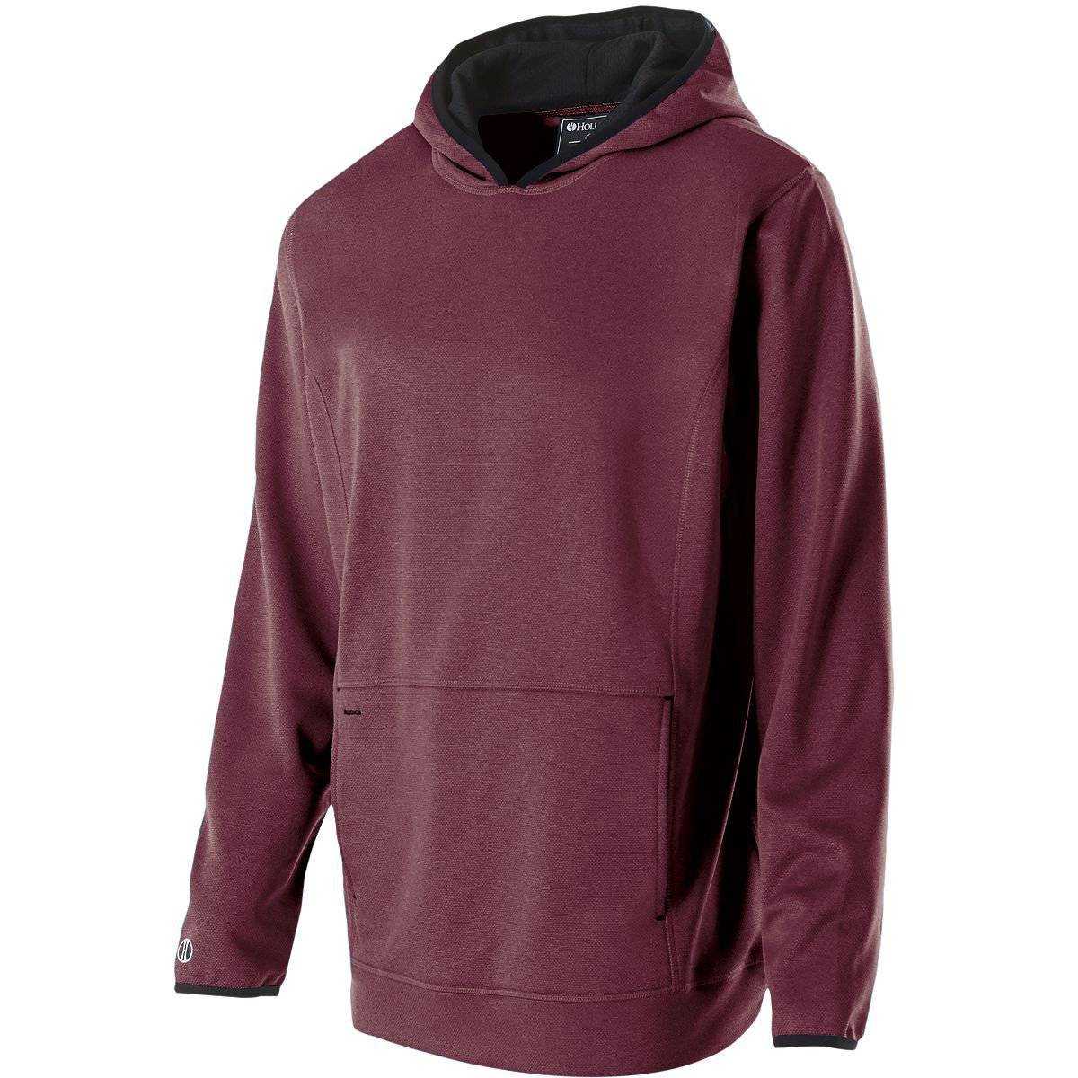 Holloway 229175 Artillery Hoodie - Maroon Heather - HIT a Double