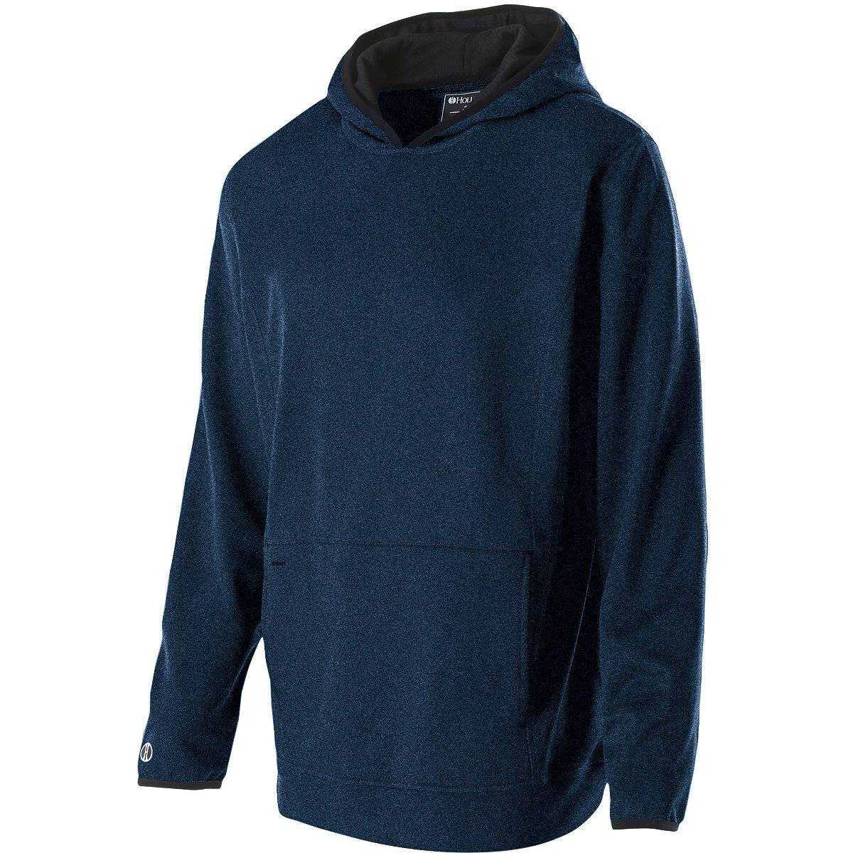 Holloway 229175 Artillery Hoodie - Navy Heather - HIT a Double