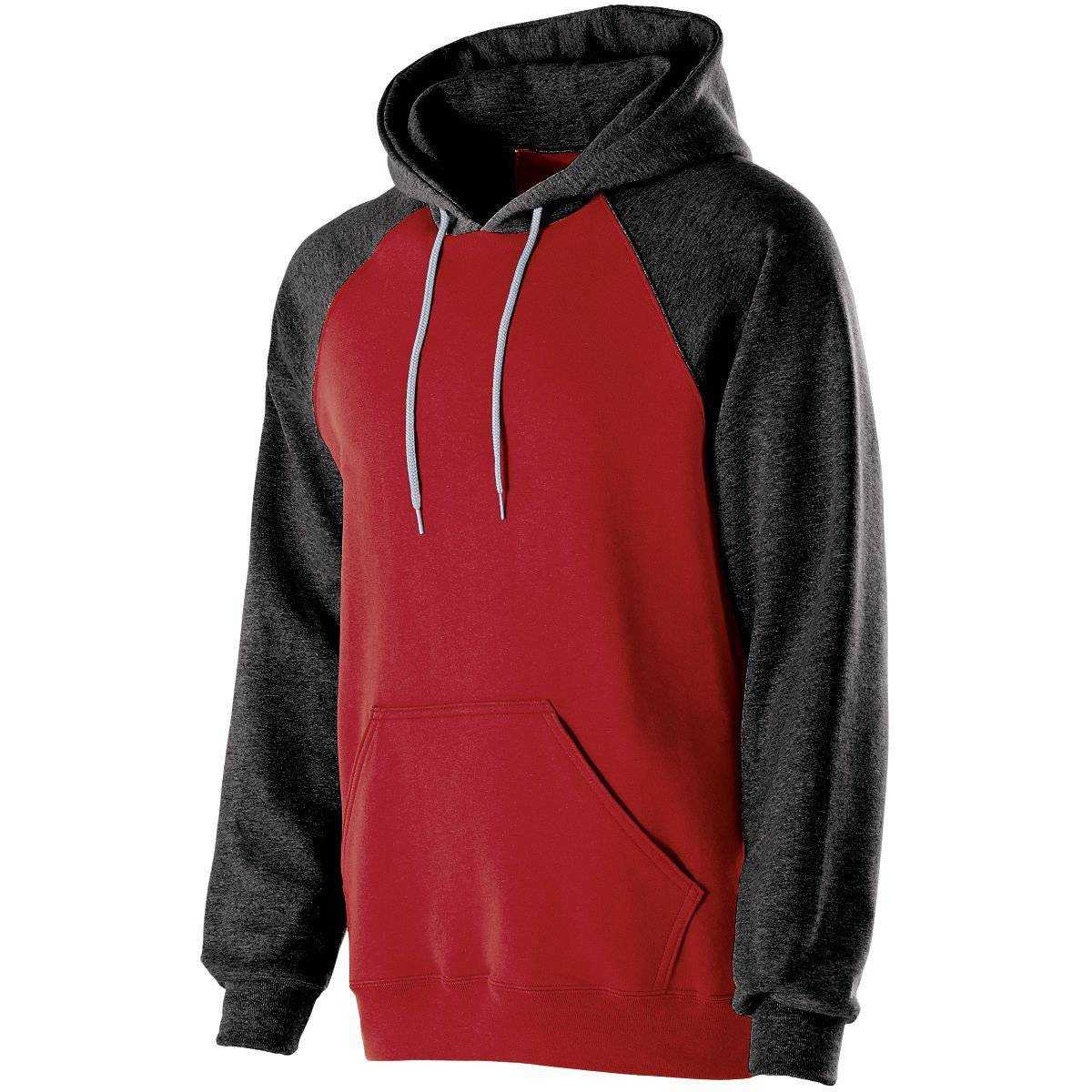 Holloway 229179 Banner Hoodie - Red Black - HIT a Double