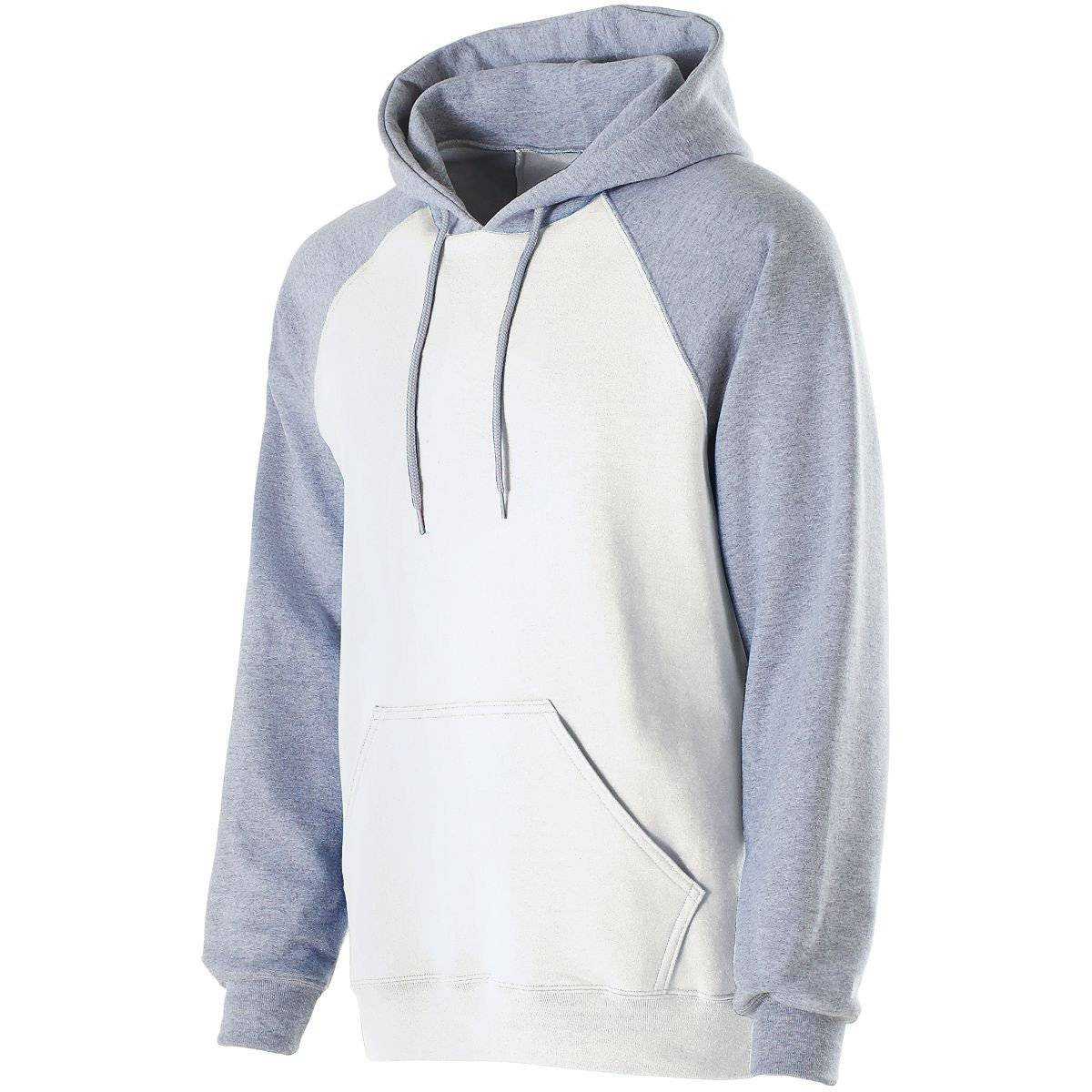 Holloway 229179 Banner Hoodie - White Athletic Heather - HIT a Double
