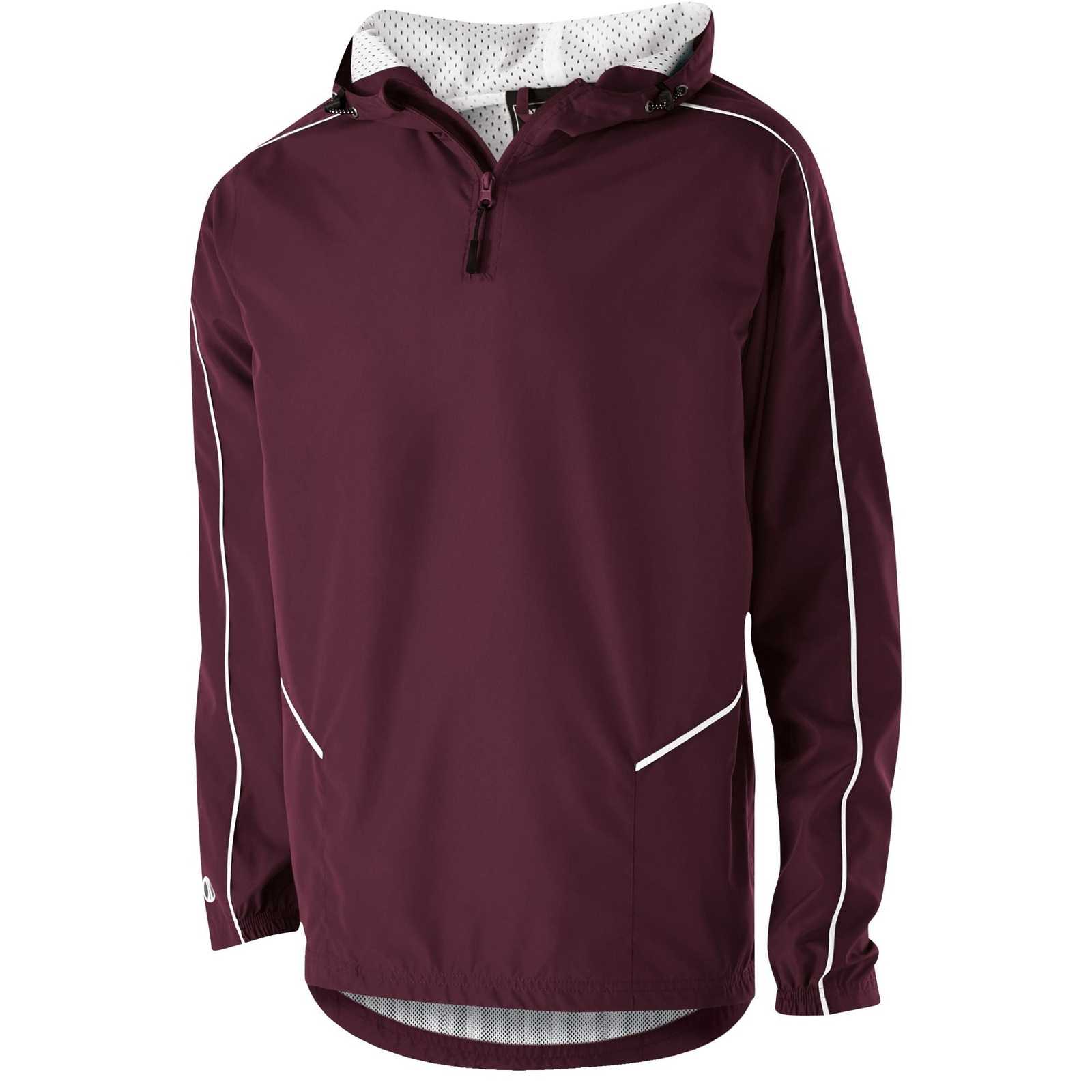 Holloway 229216 Youth Wizard Pullover - Maroon White - HIT a Double