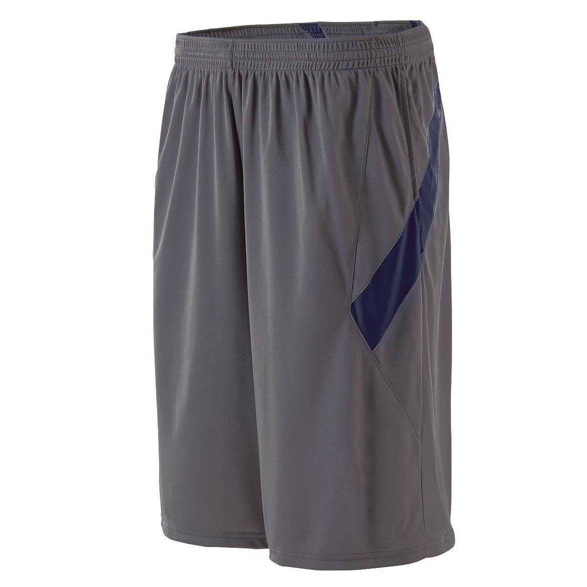 Holloway 229218 Youth Bash Short - Graphite True Navy - HIT a Double