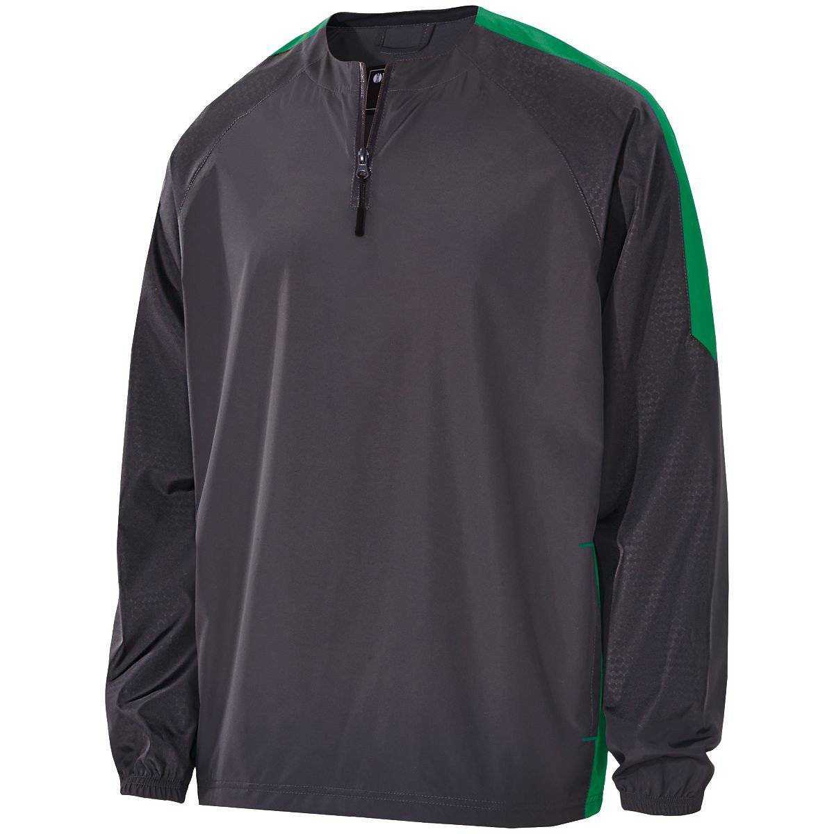 Holloway 229227 Youth Bionic 1/4 Zip Pullover - Carbon Kelly - HIT a Double