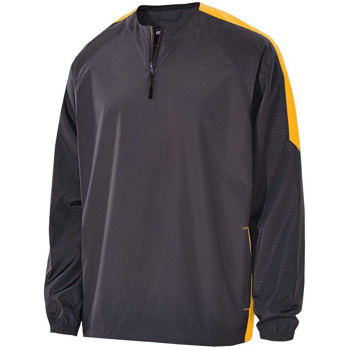 Holloway 229227 Youth Bionic 1/4 Zip Pullover - Carbon Light Gold - HIT a Double