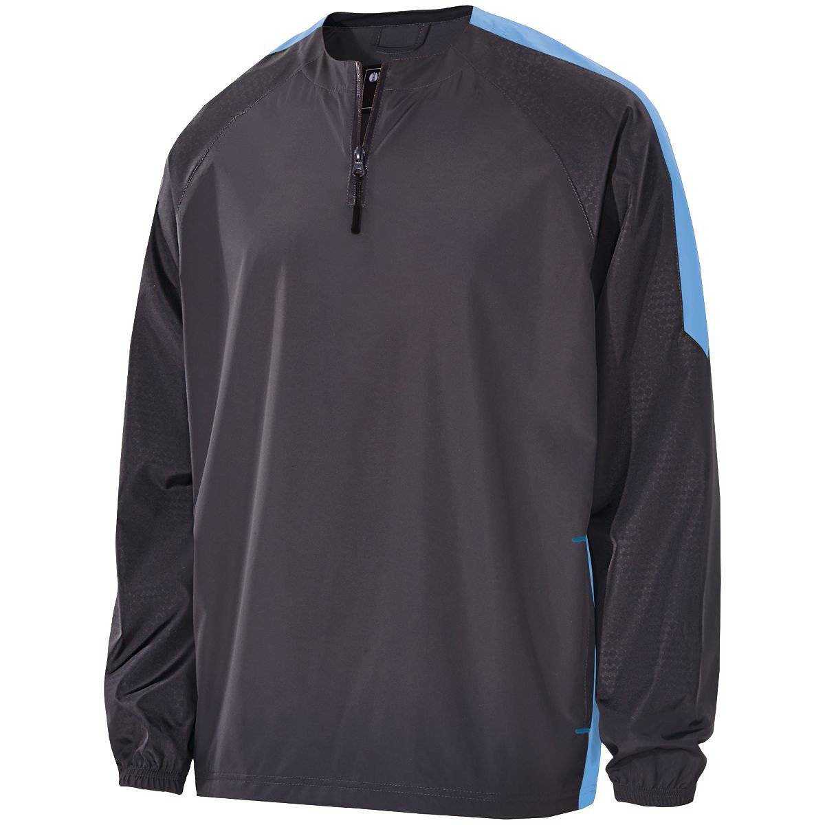 Holloway 229227 Youth Bionic 1/4 Zip Pullover - Carbon University Blue - HIT a Double